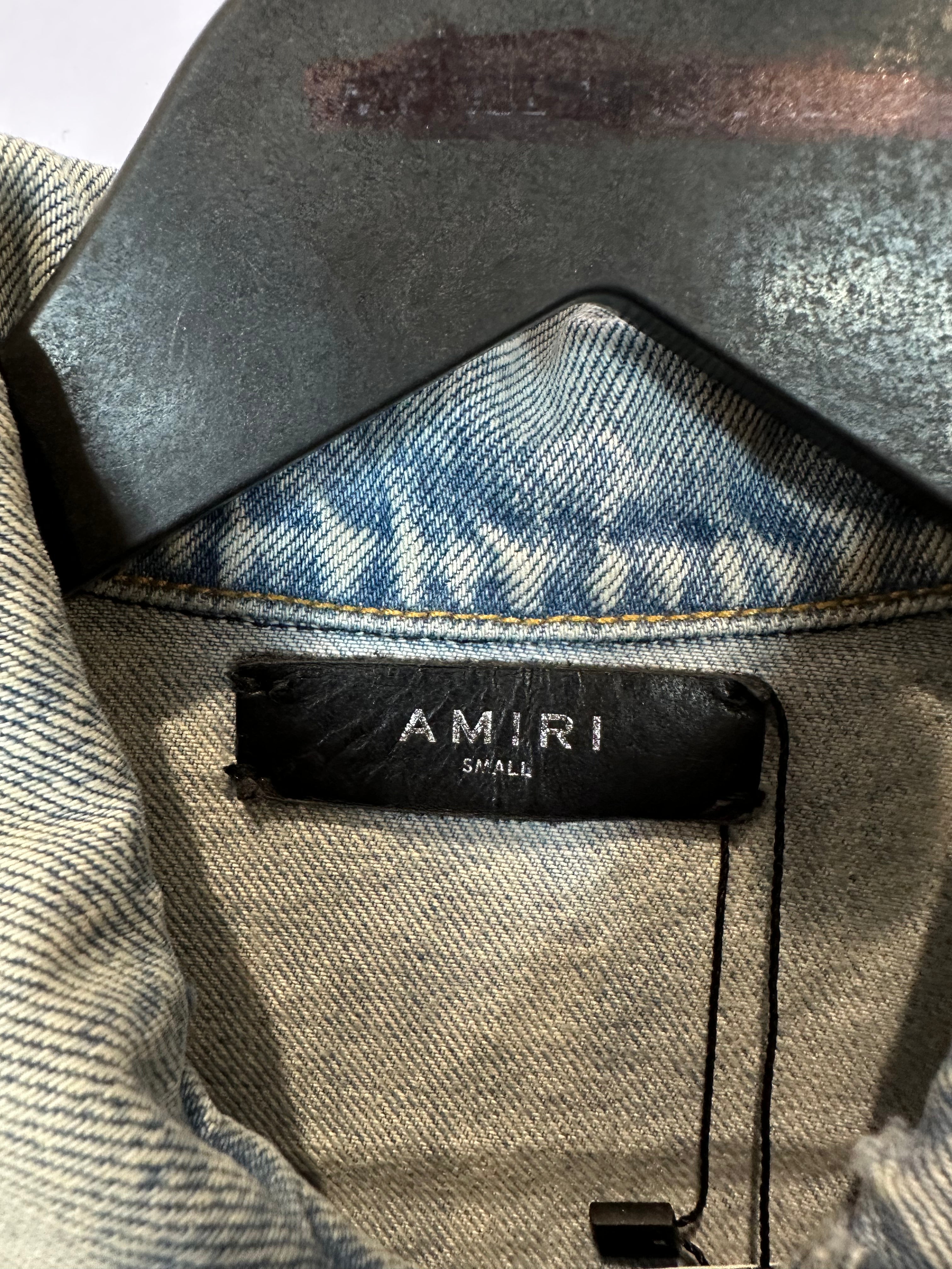 Amiri MX2 Jean Jacket Marble Used Small