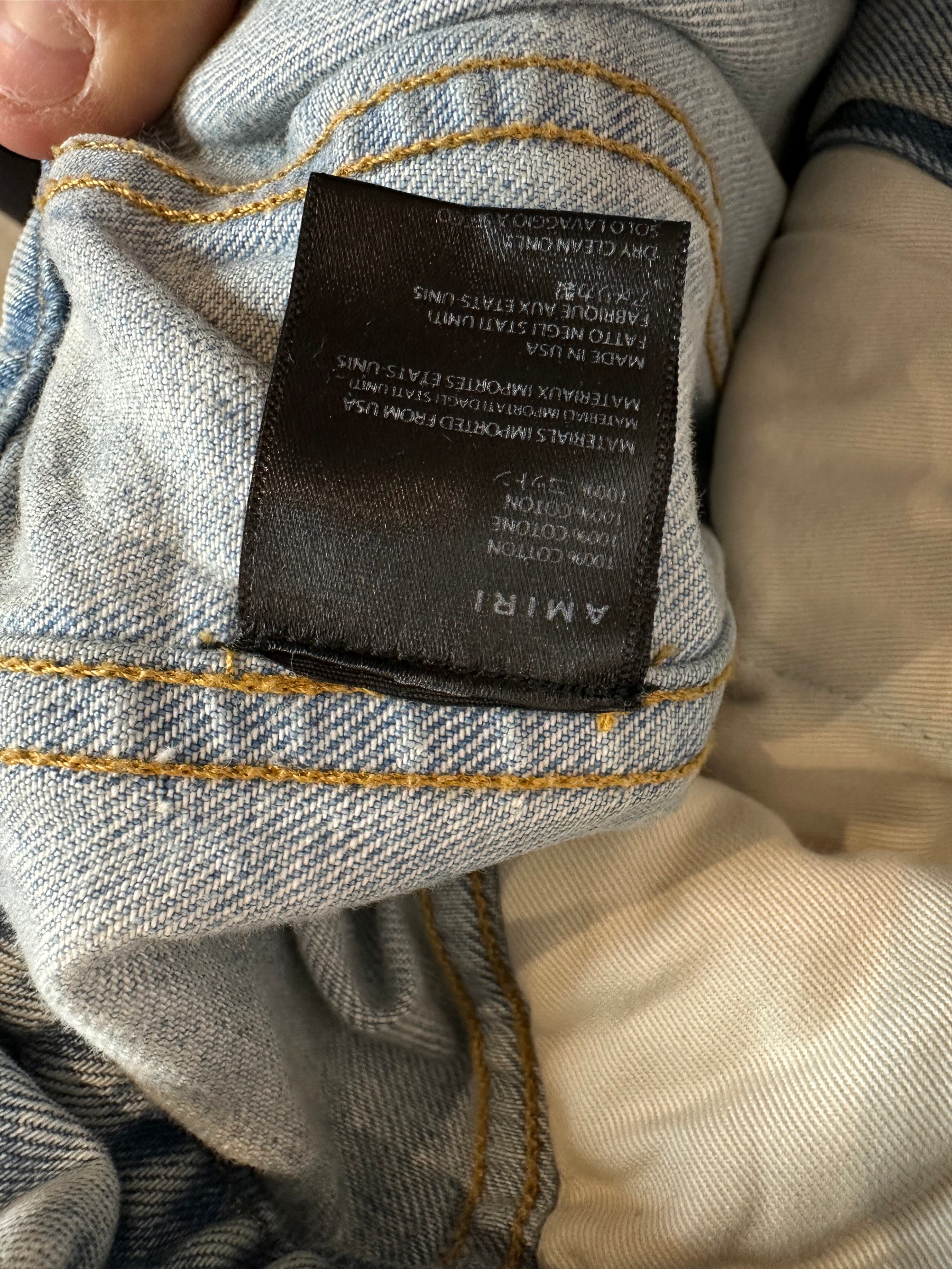 Amiri MX2 Jean Jacket Marble Used Small