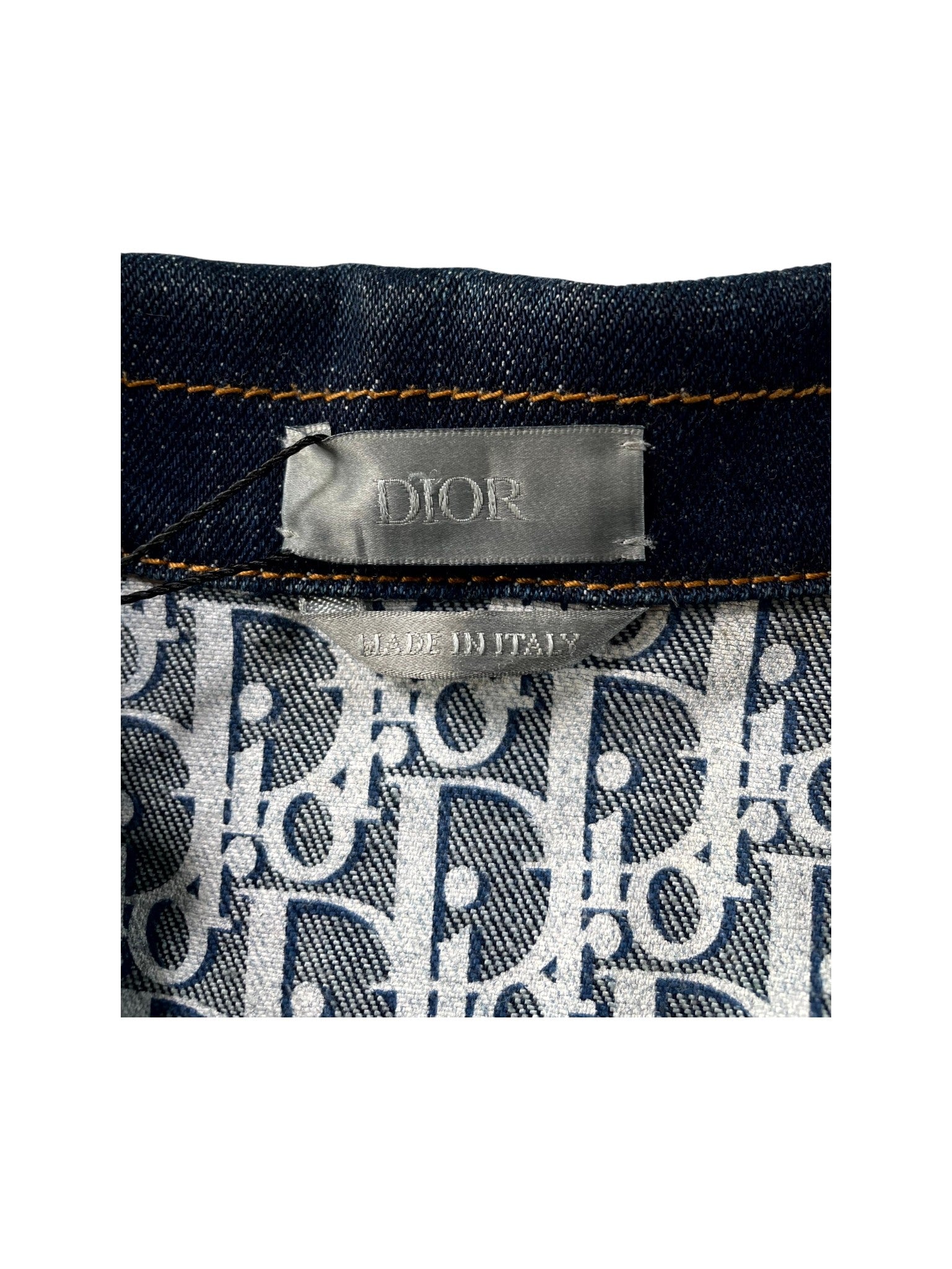 Dior Selvedge Denim Monogram Dark Blue Set
