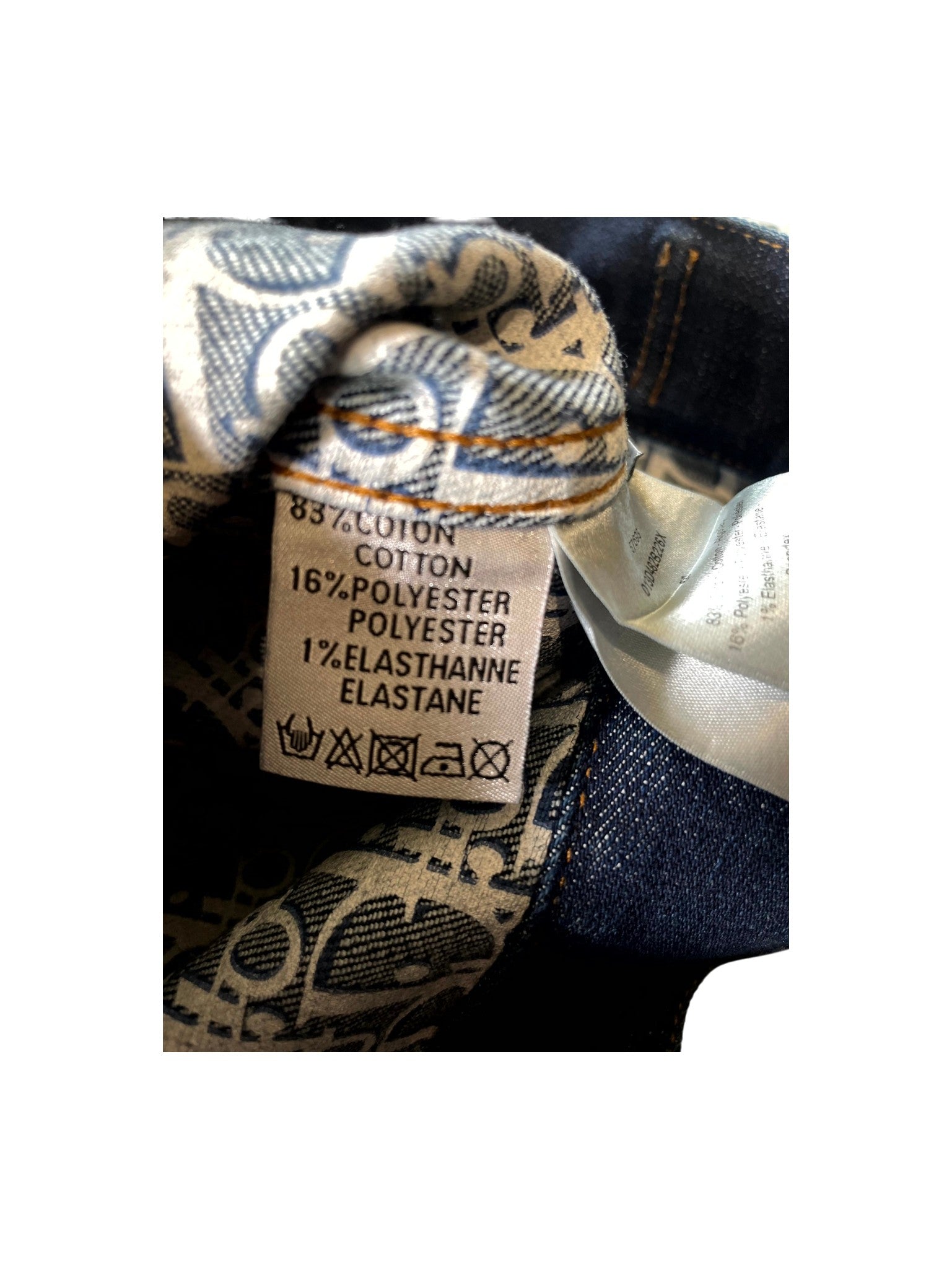 Dior Selvedge Denim Monogram Dark Blue Set
