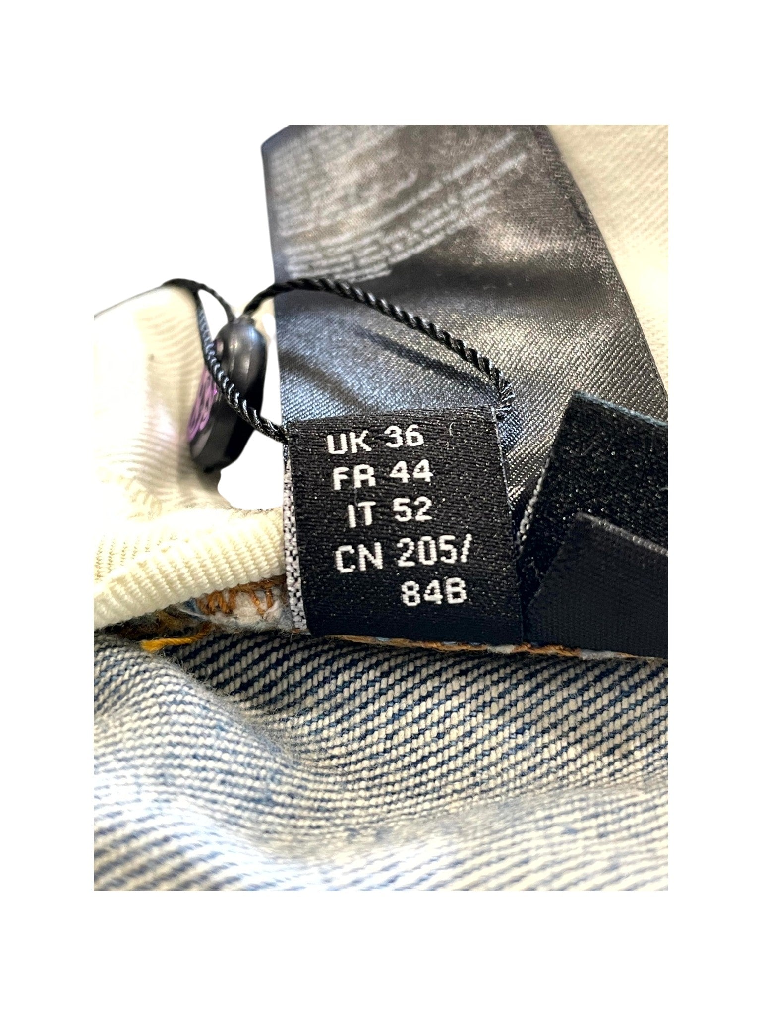 Amiri "Bone Embossed" Light Wash Jeans