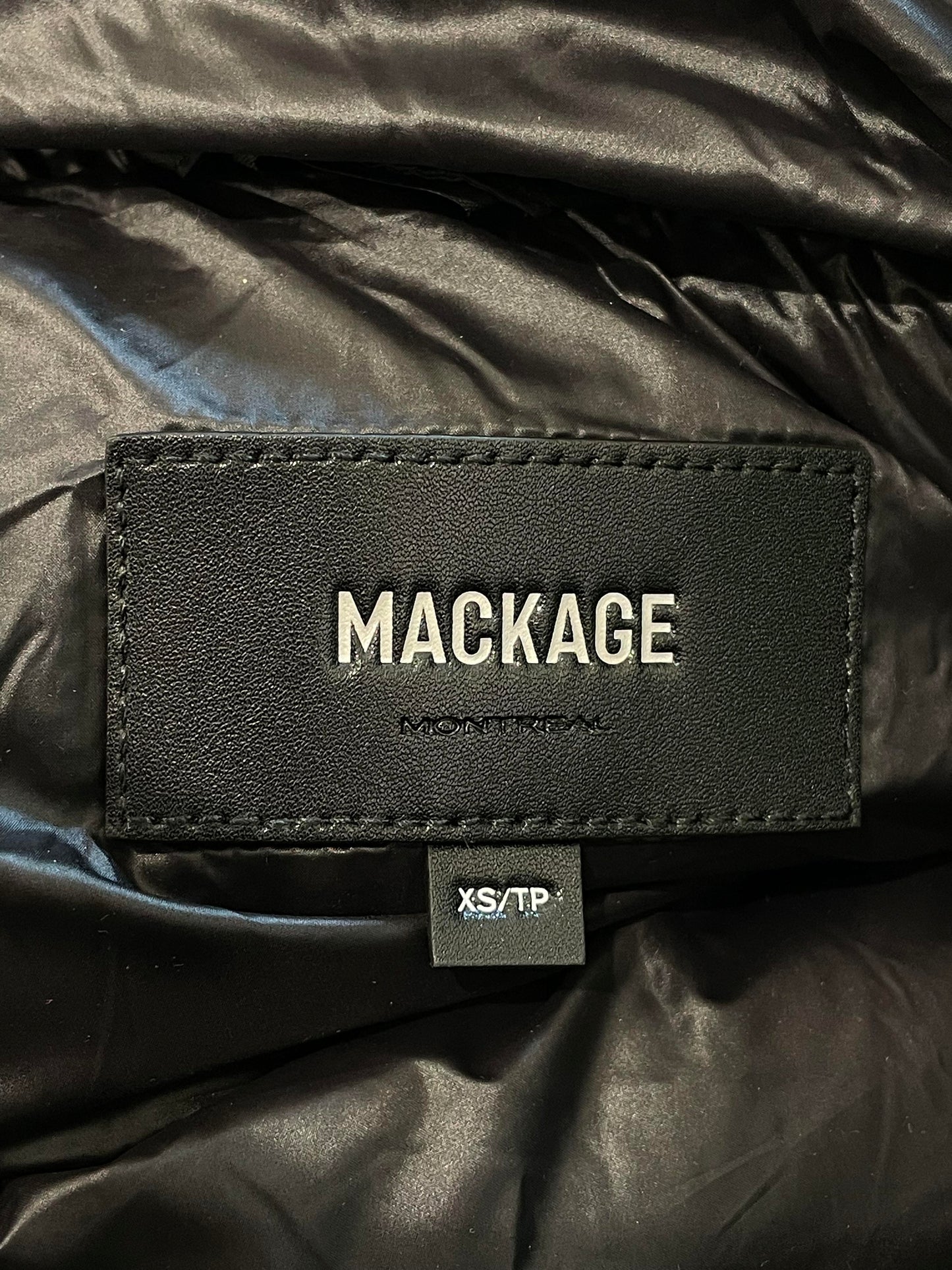 Mackage Padded Down Hooded Black Women's Jacket