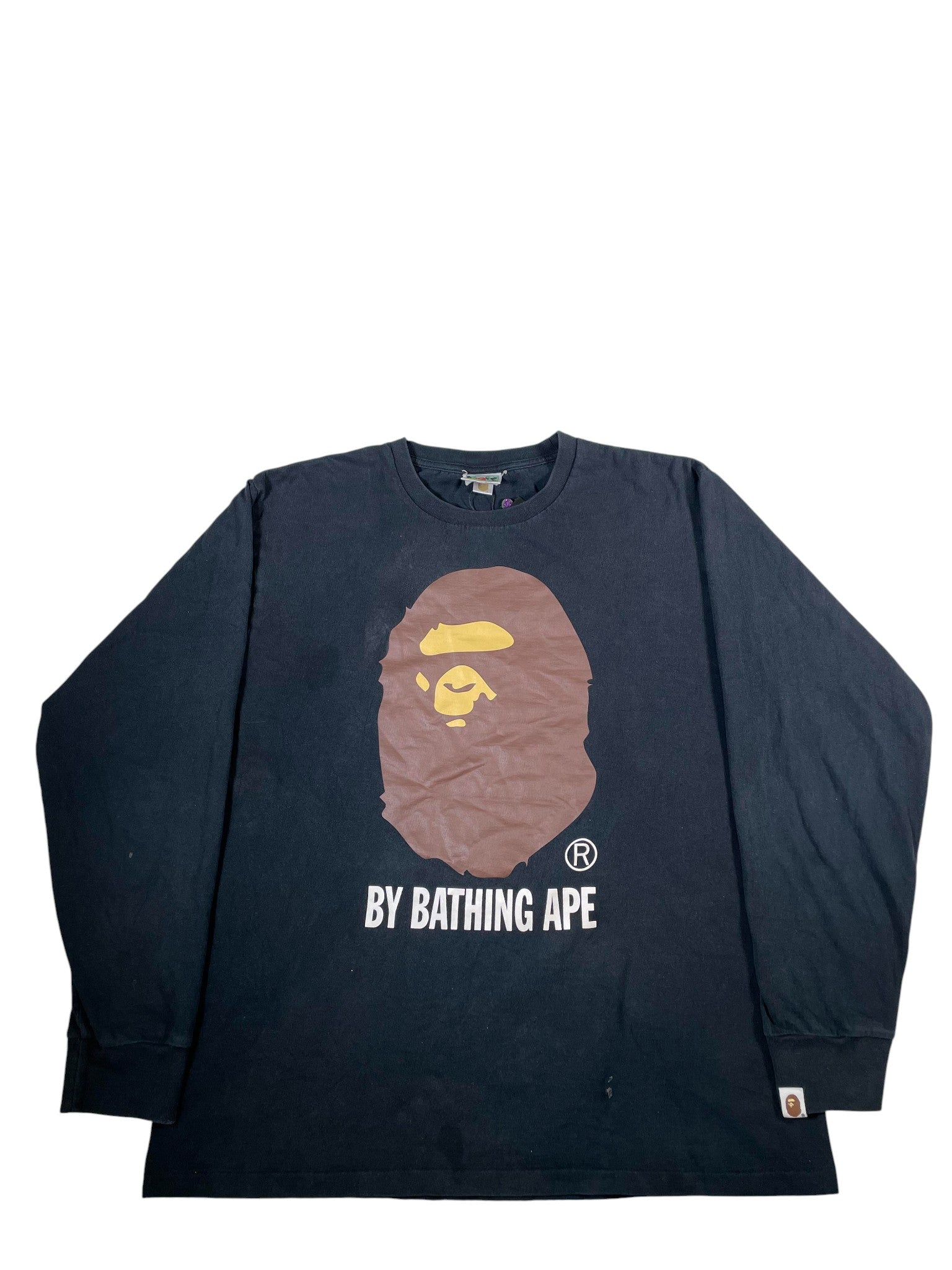 BAPE APE Head' Black & Brown' Long Sleeve