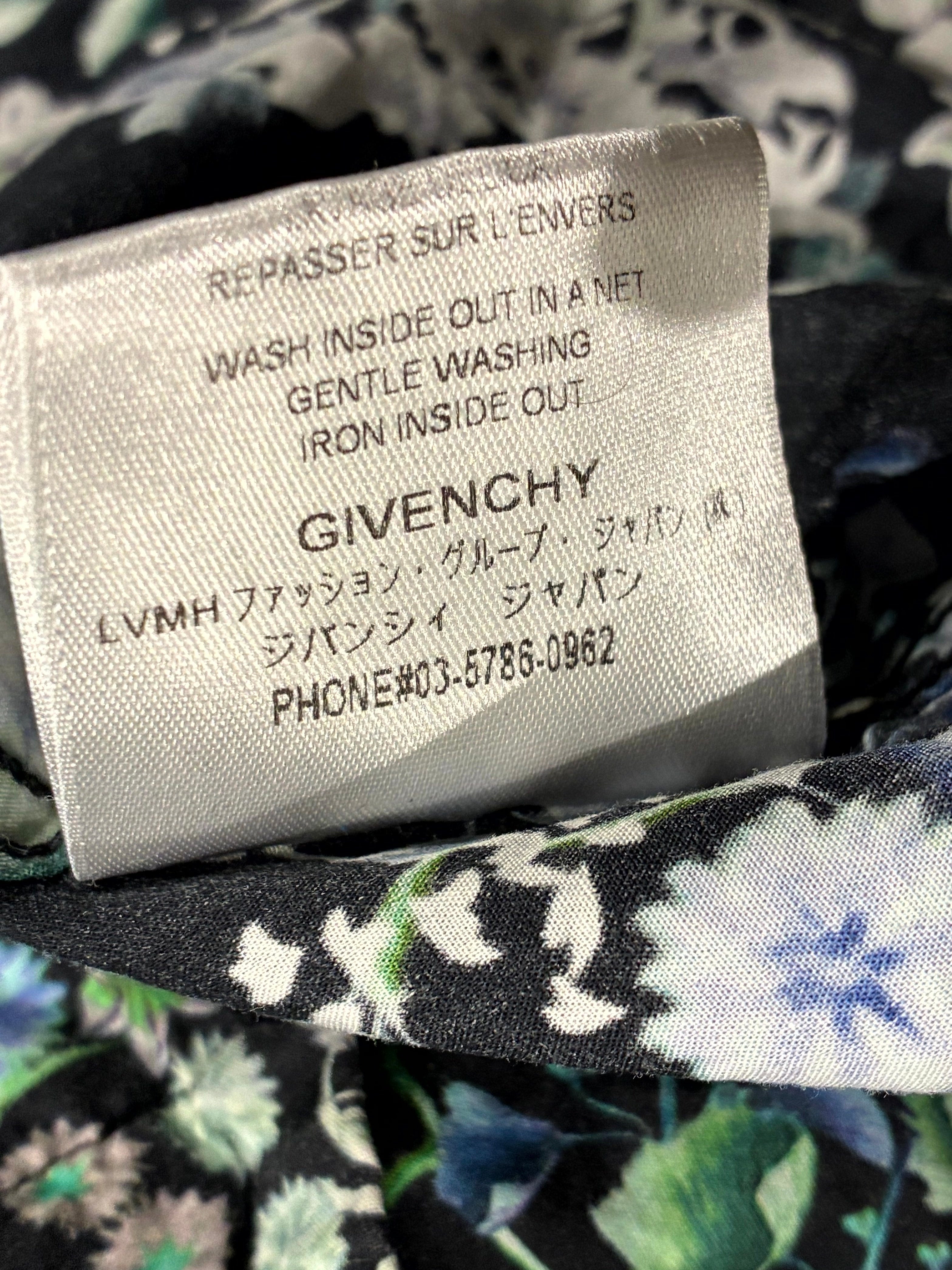 Givenchy Floral Button Up Multicolor Shirt