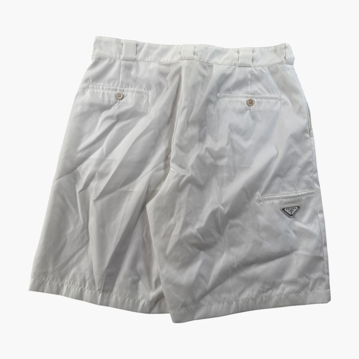 Prada White Nylon Shorts