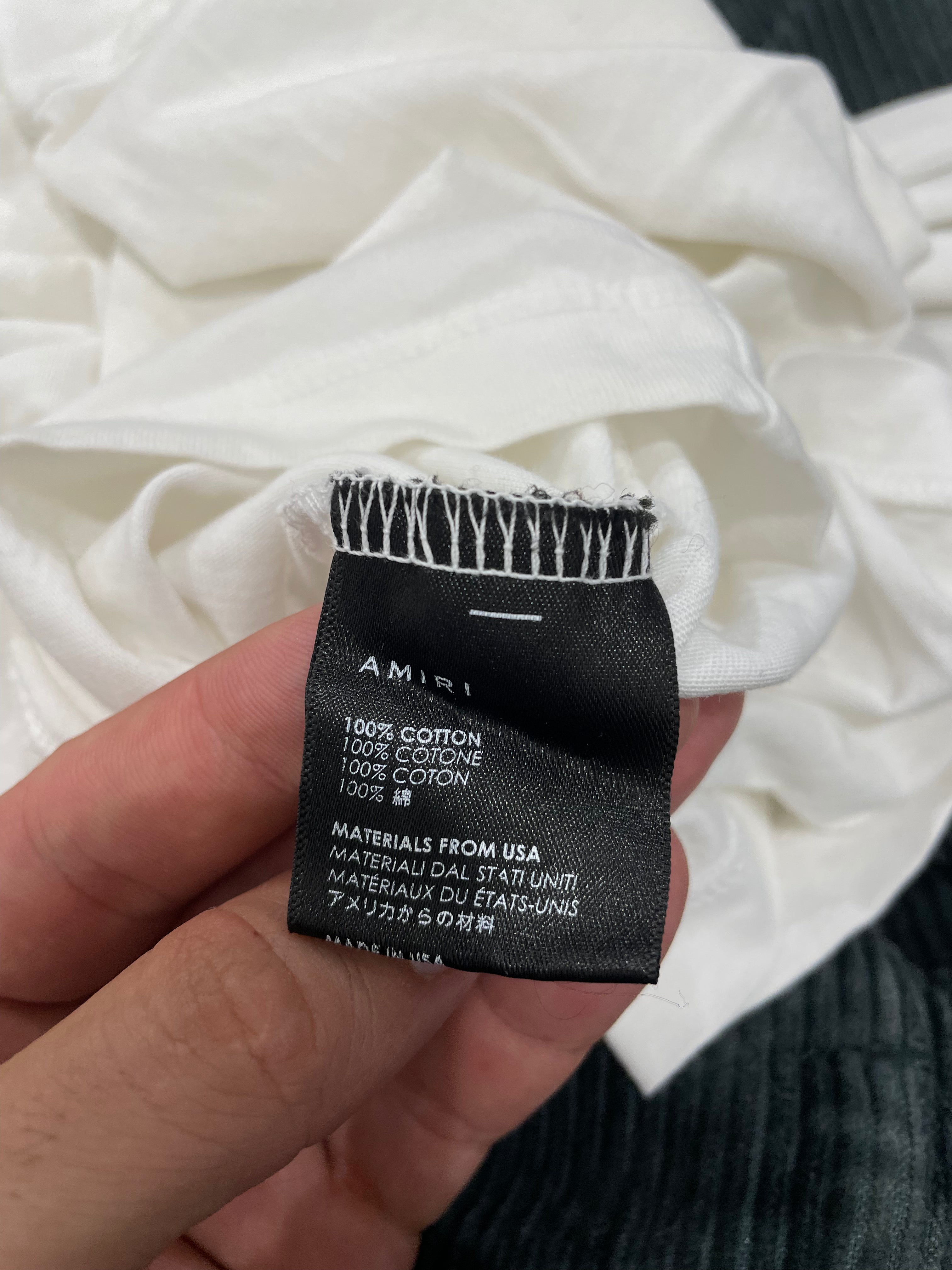 Amiri Bandana Star Tee White Used Small