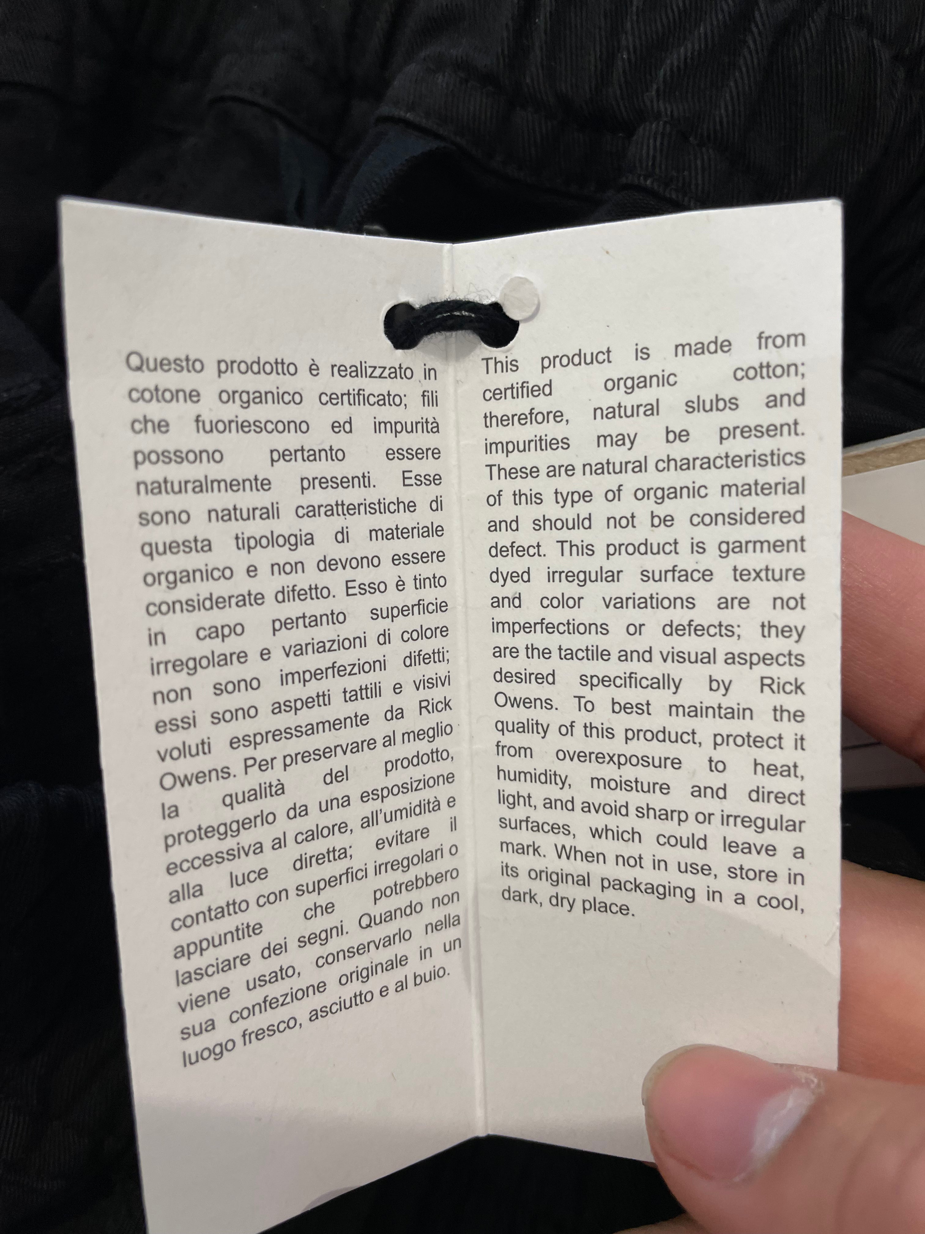 Rick Owens Black Cargo Creatch Dropped Pants