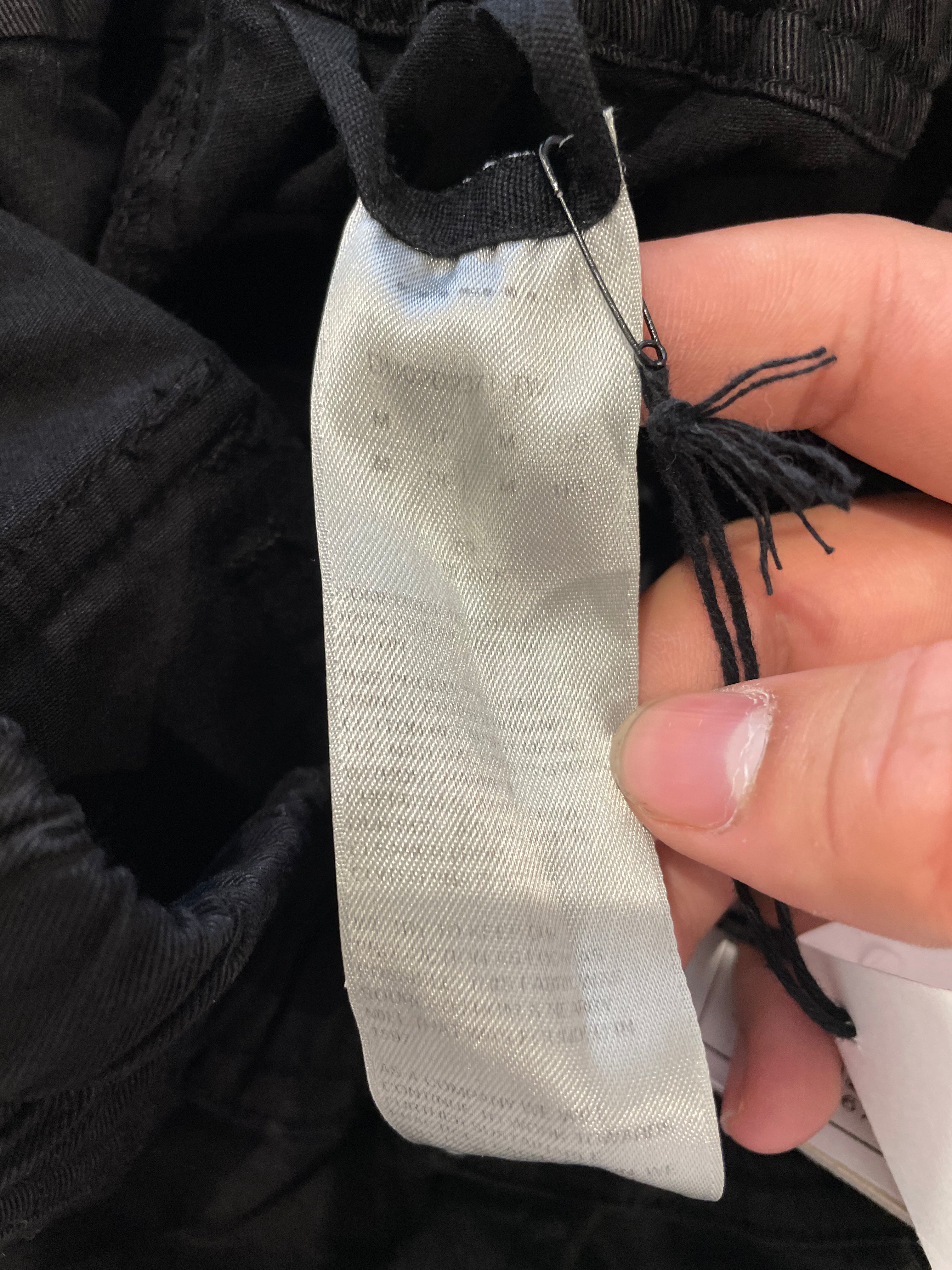 Rick Owens Black Cargo Creatch Dropped Pants