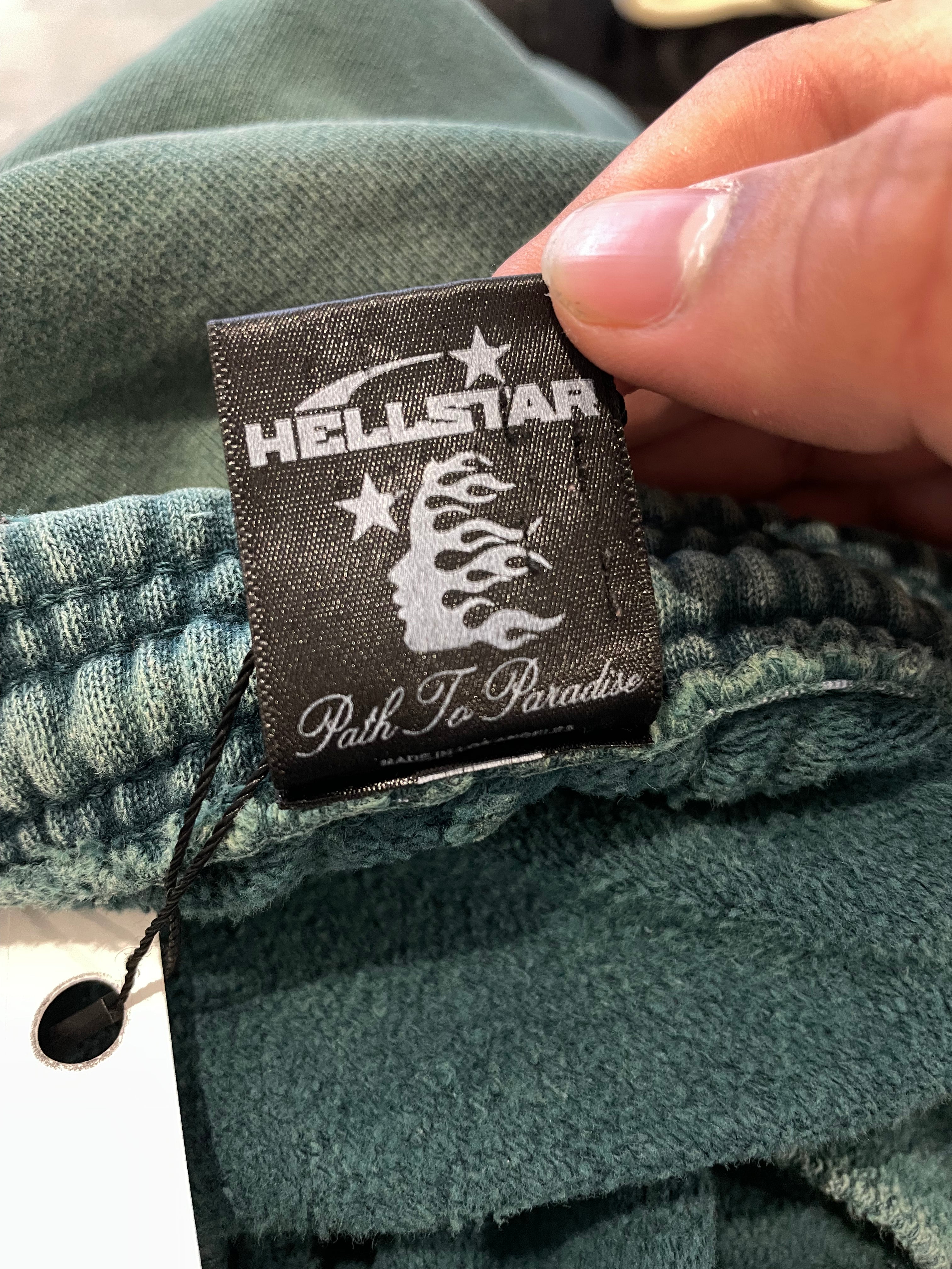 Hellstar Green & Pink Sweatpants