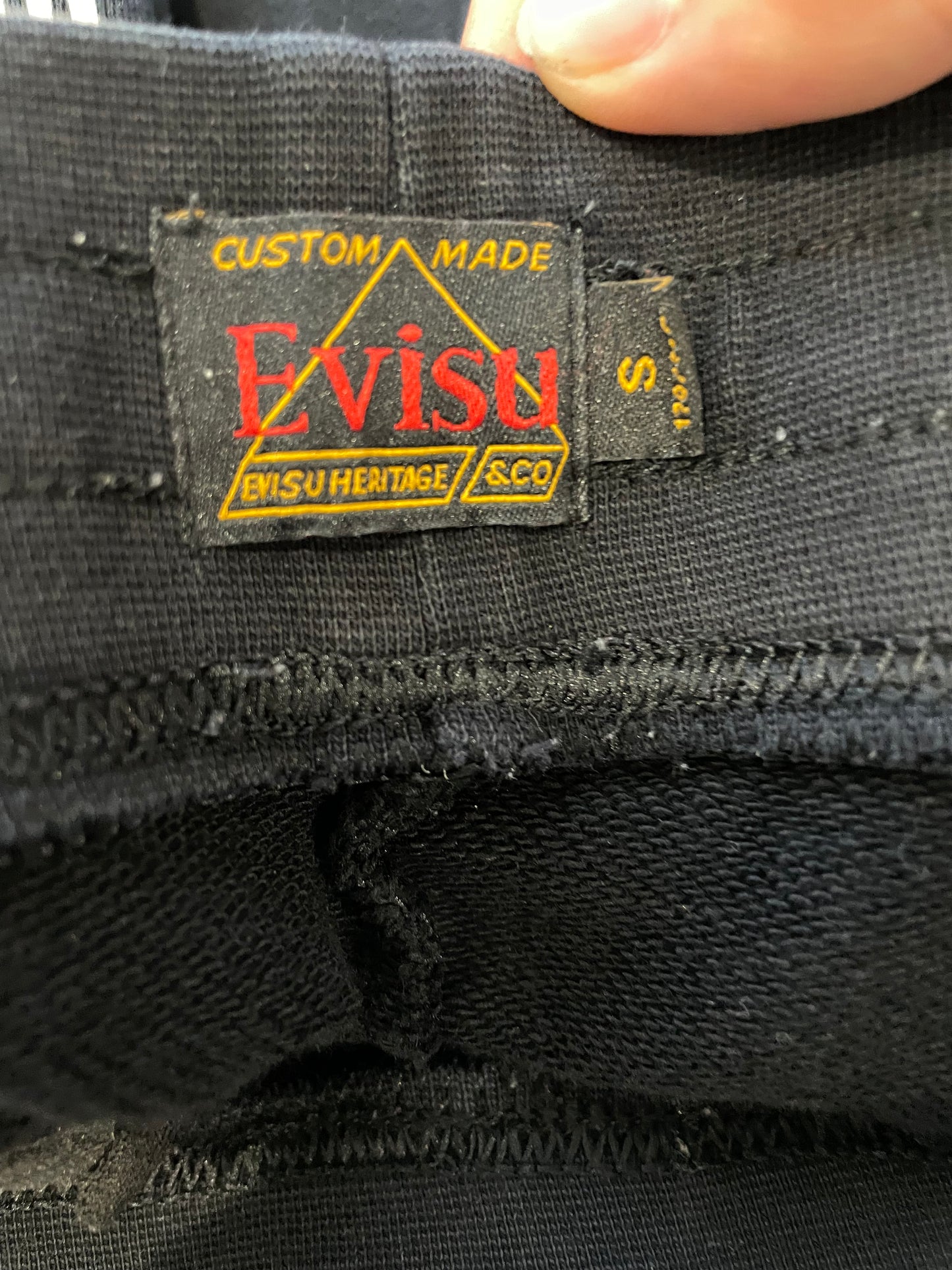 Evisu Sweatsuit Black Cream Lime Green Used Small