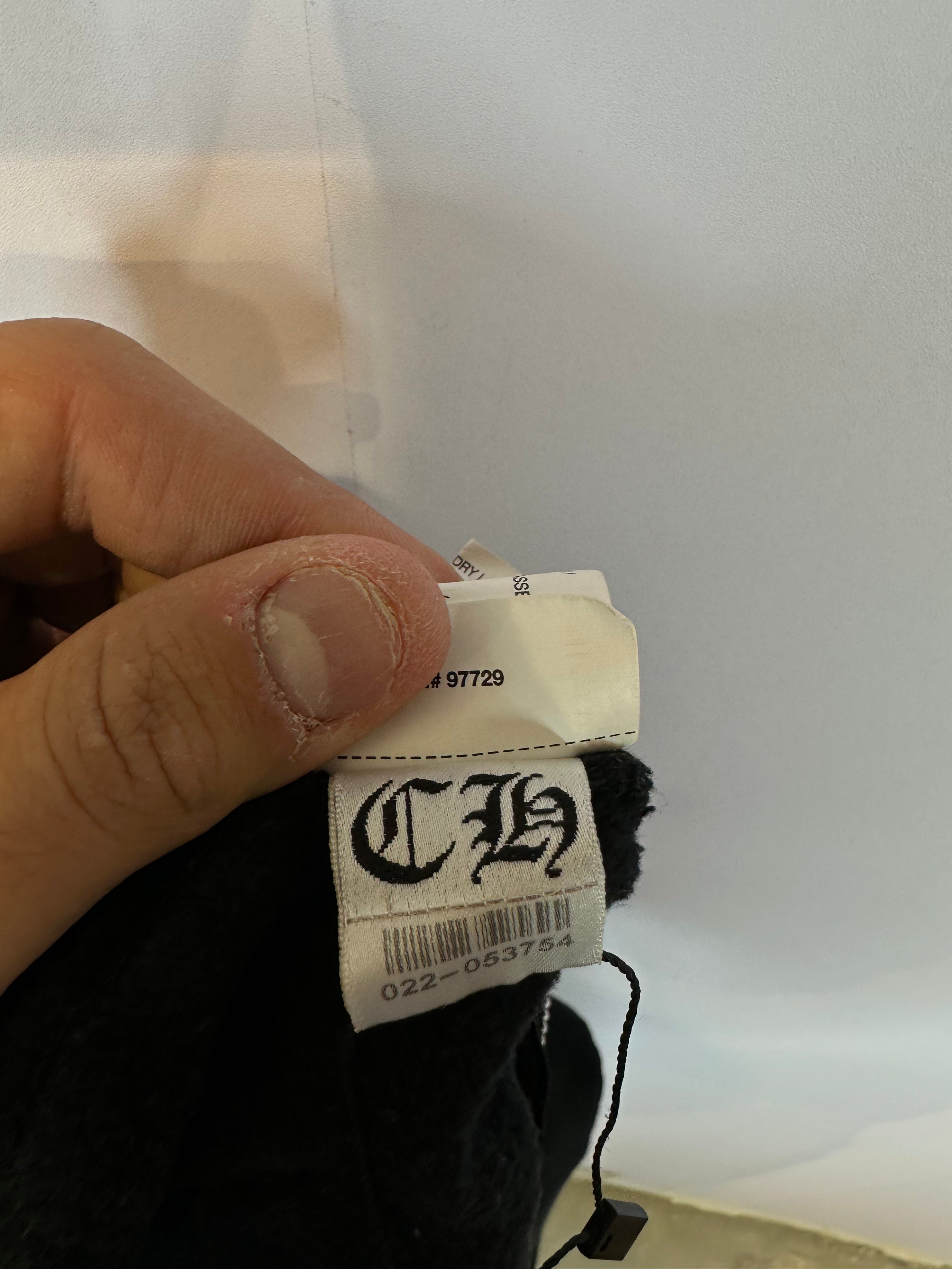 Chrome Hearts Black Red Kids Scroll Zip Up Used 2T