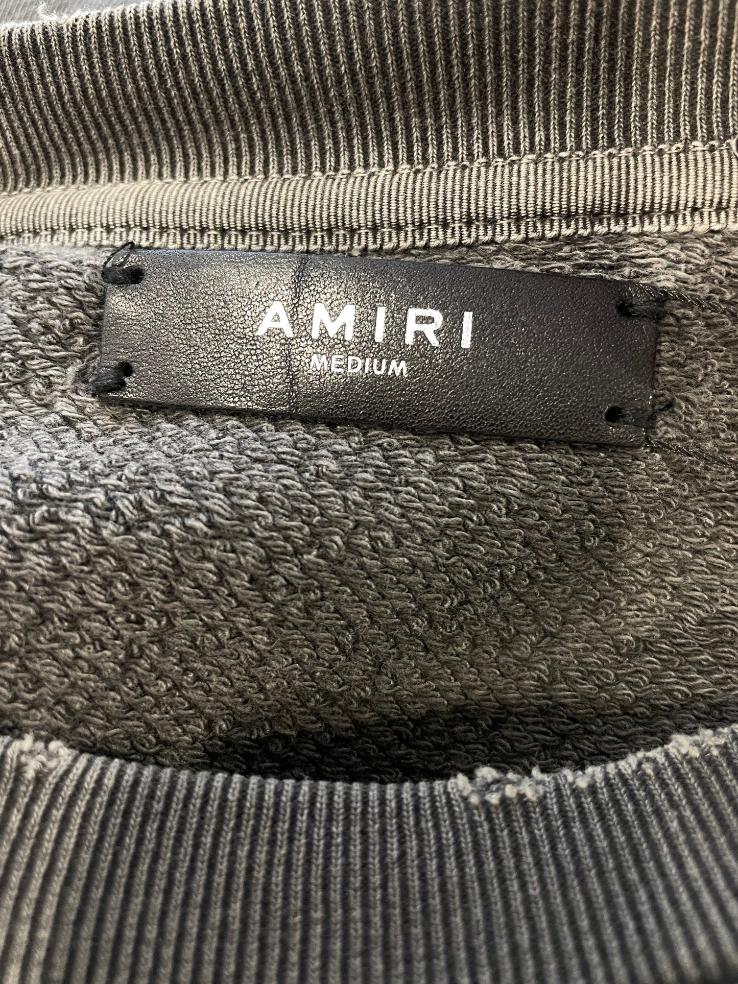 Amiri Grey Survival of the Fittest Crewneck