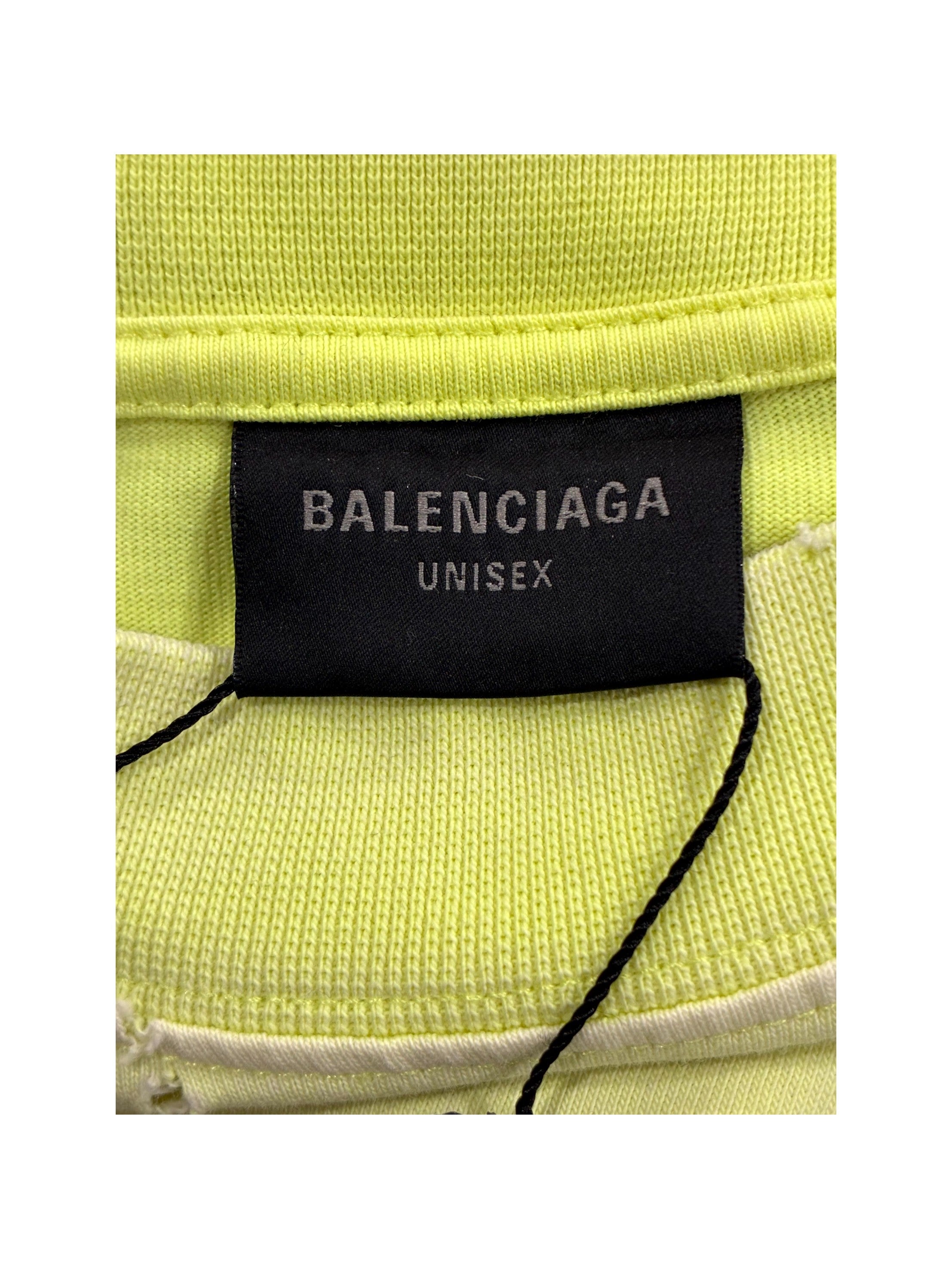 Balenciaga Tape Neon & Yellow Tee