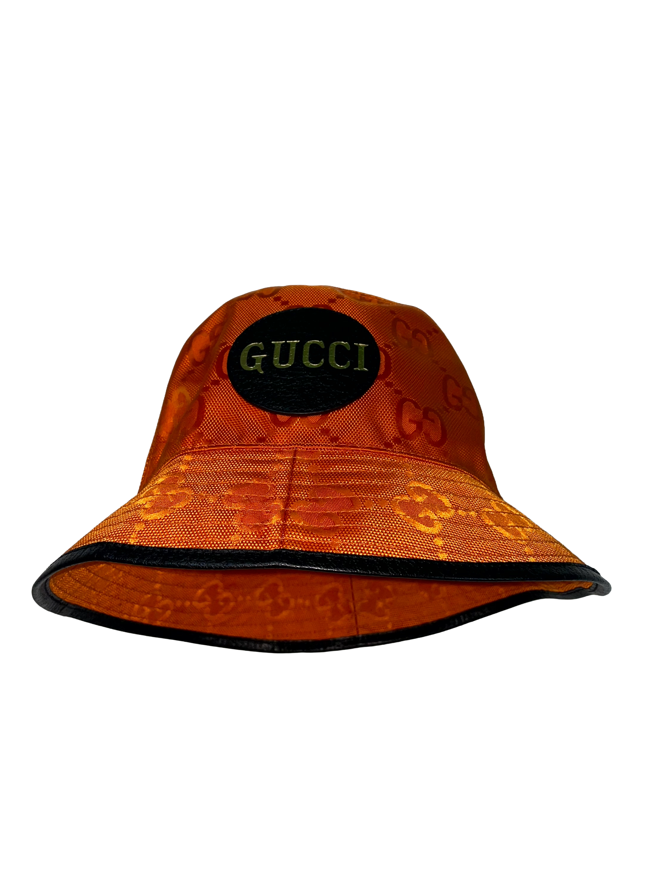 Gucci Monogram Bucket Orange Cap