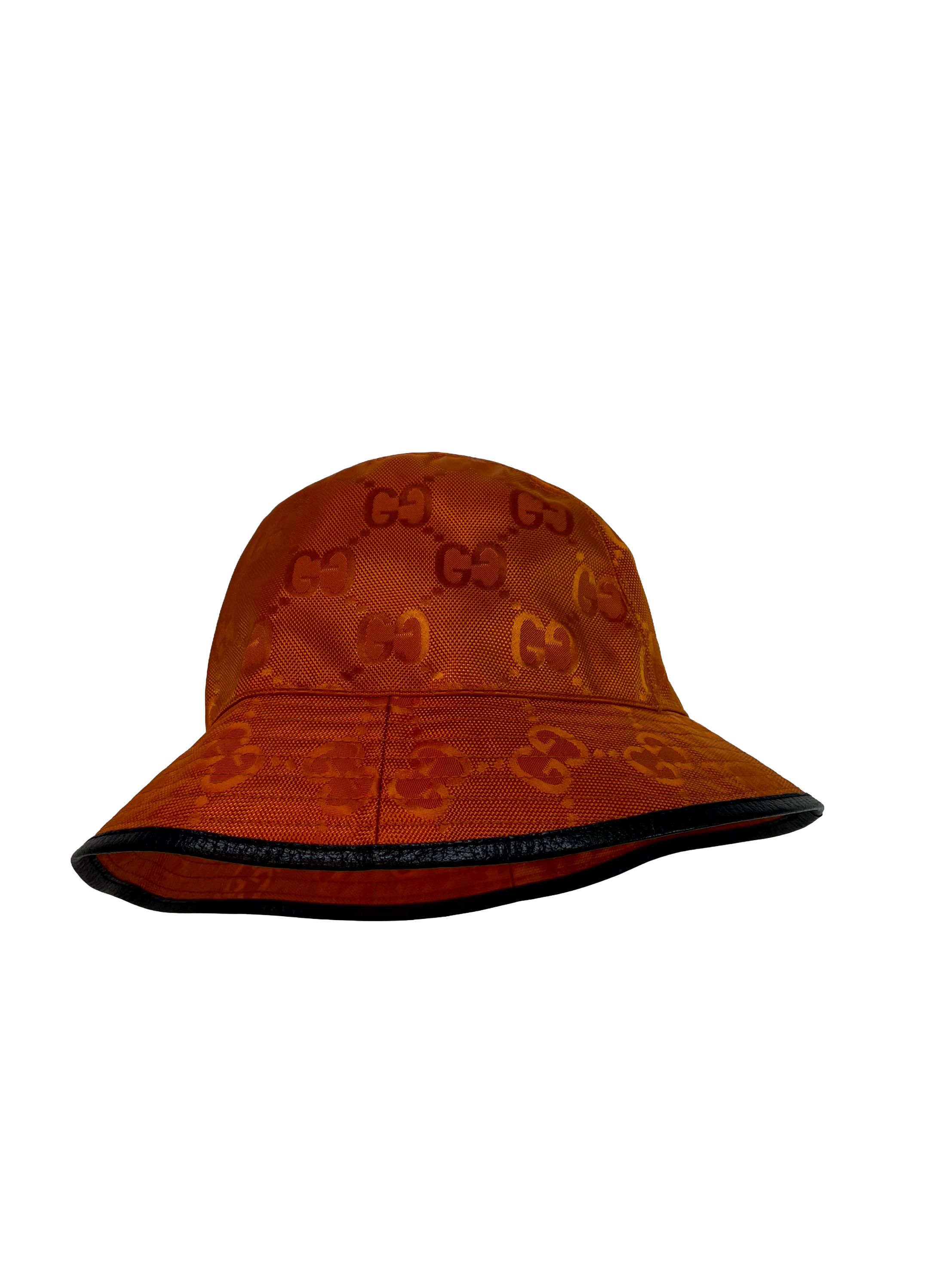 Gucci Monogram Bucket Orange Cap