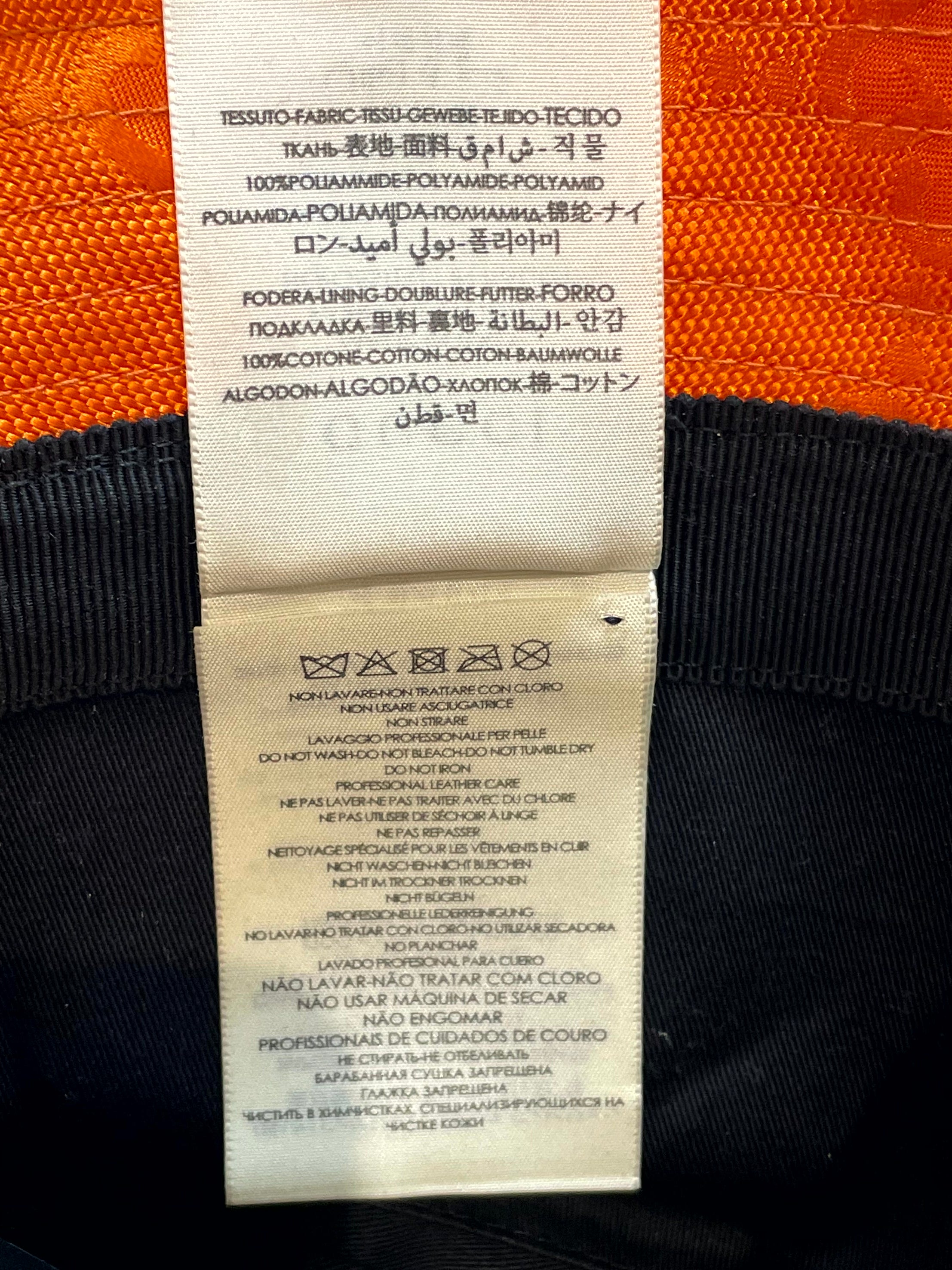 Gucci Monogram Bucket Orange Cap