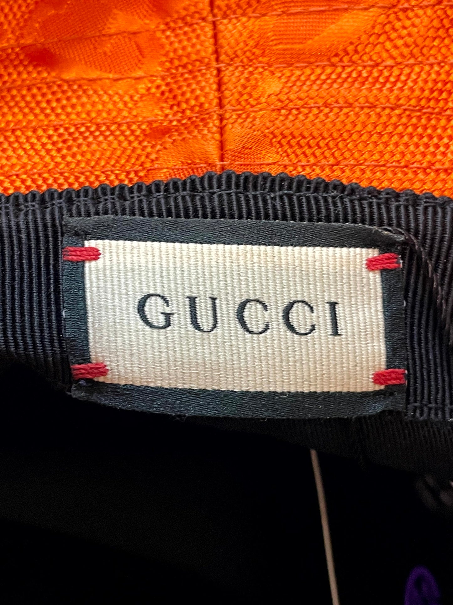 Gucci Bucket Monogram Orange Hat