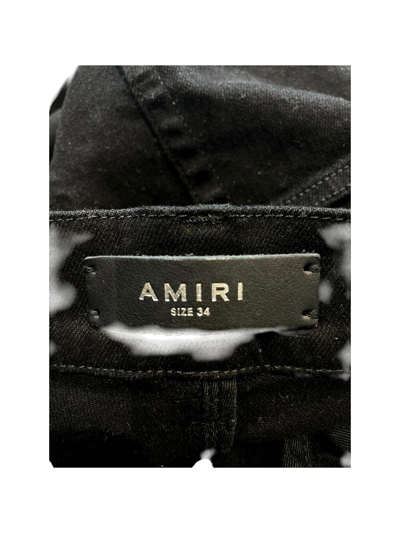 Amiri "Crystal Rhinestone" Black Track Jeans