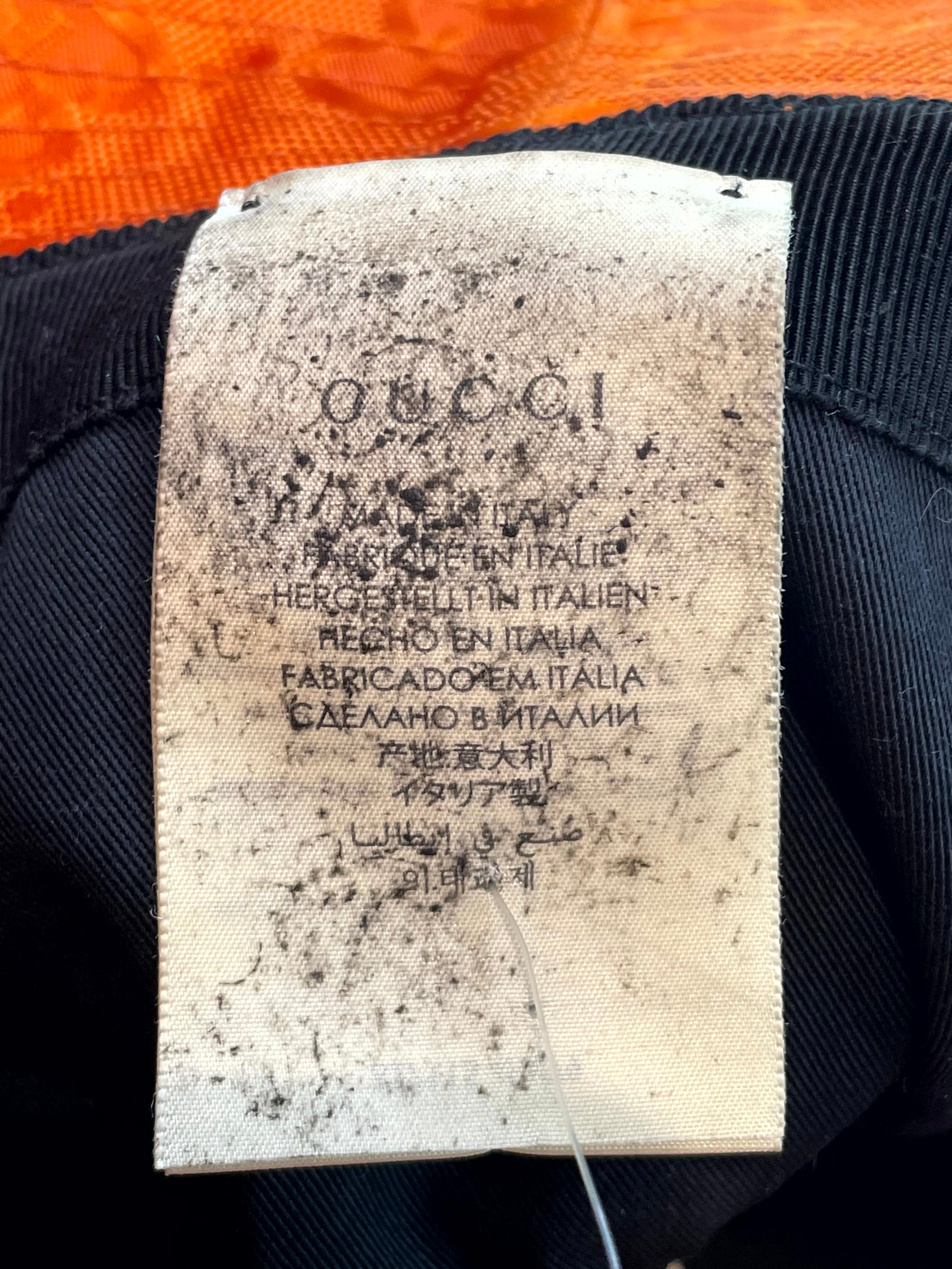 Gucci Bucket Monogram Orange Hat