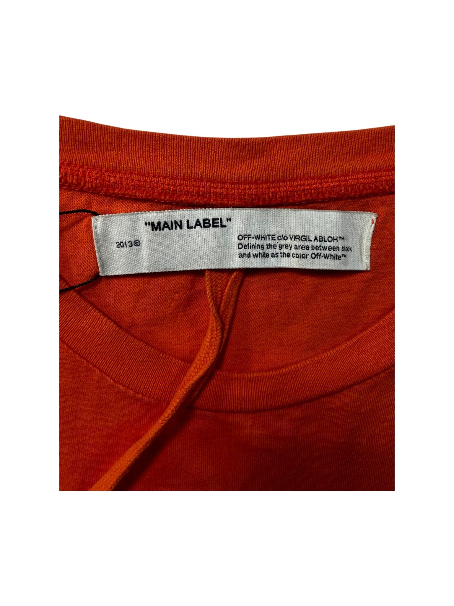 Off White Logo Orange & Black Tee