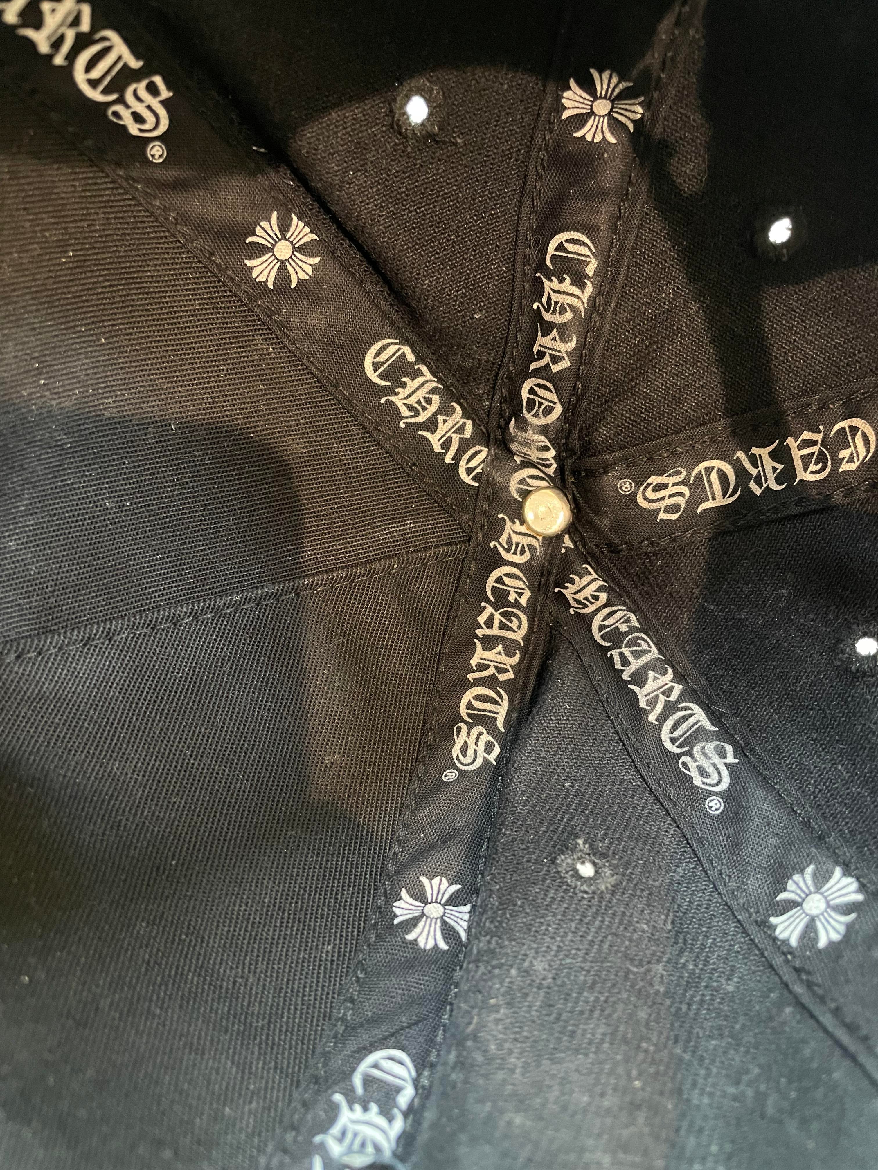 Chrome Hearts Horseshoe Plus Logo Black Cap