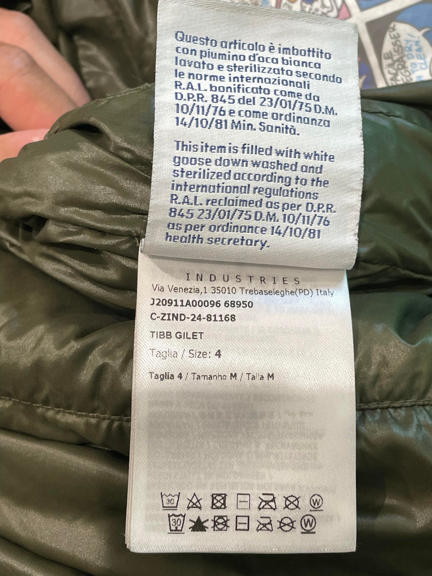 Moncler Olive Puffer Vest