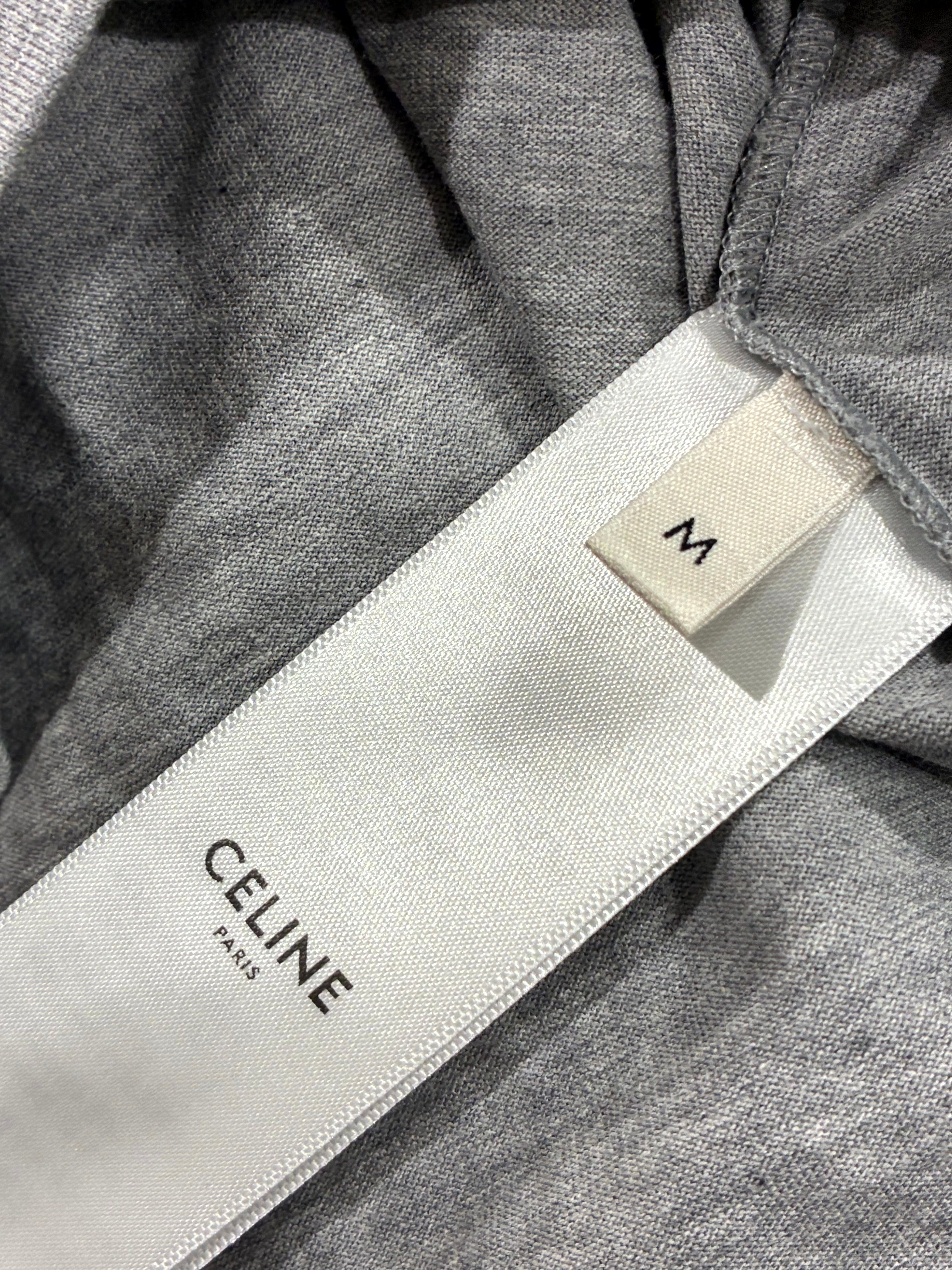 Celine American Flag Grey Tee