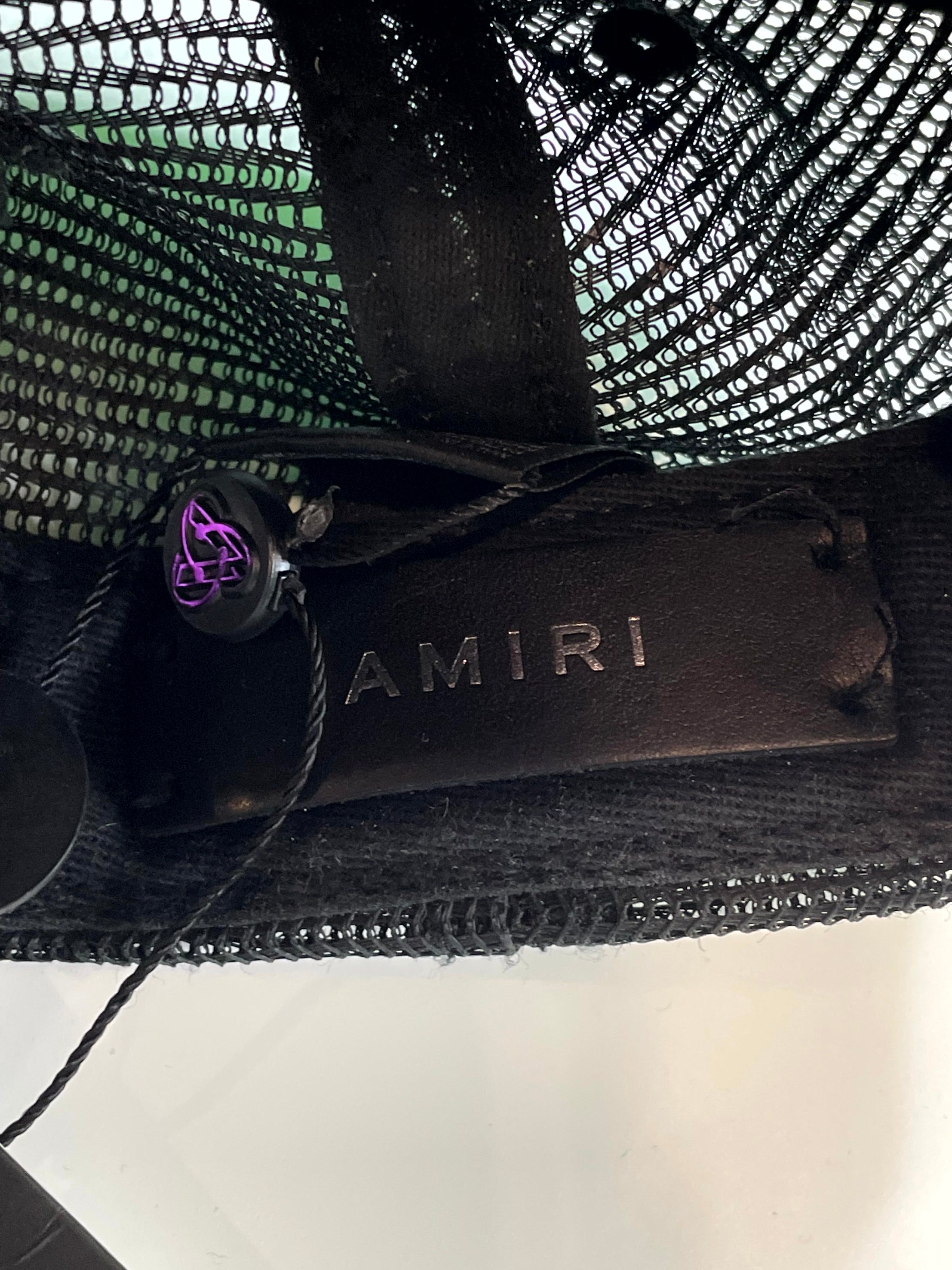 Amiri Core Logo Black & Red Cap