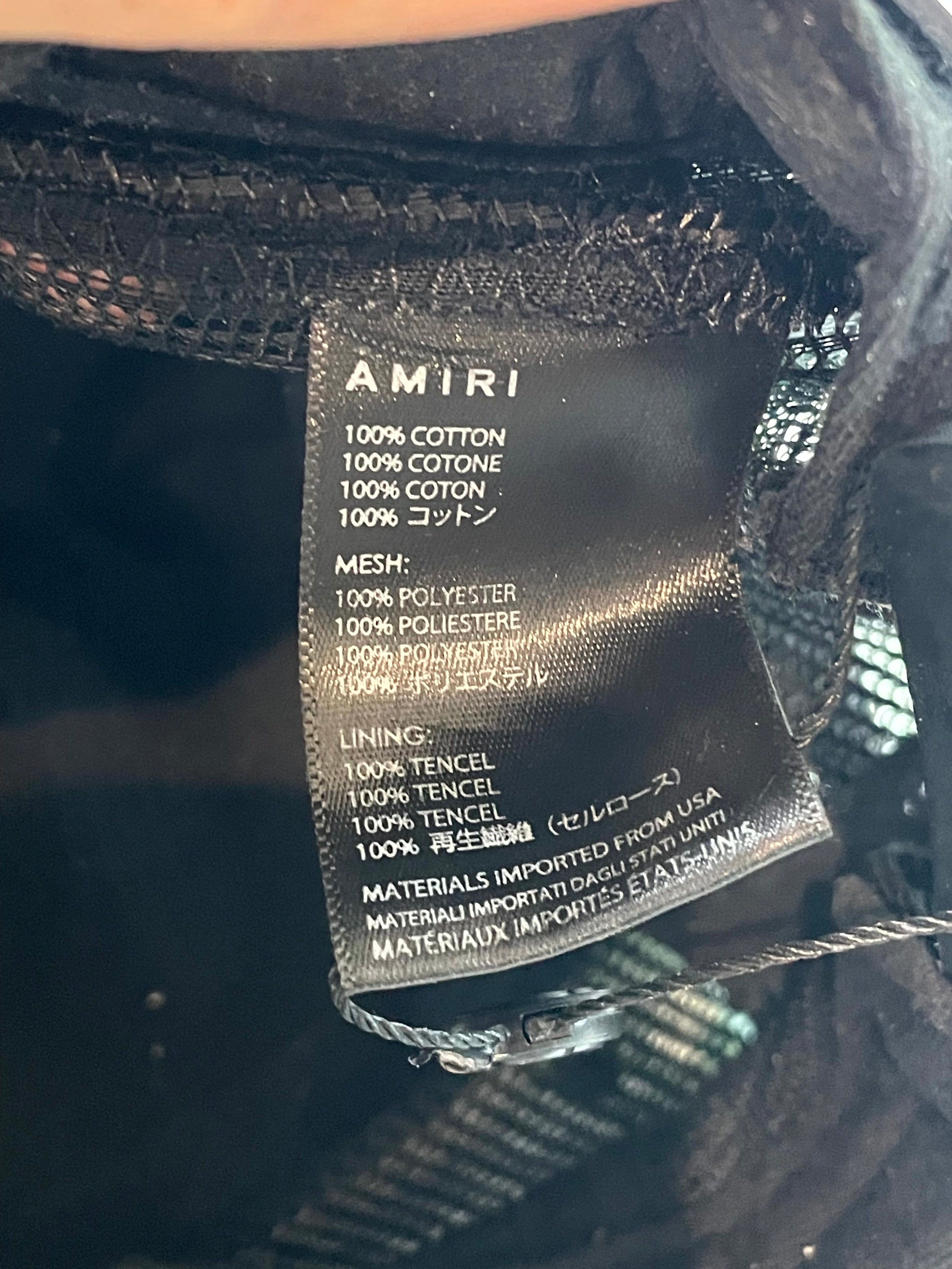 Amiri Core Logo Black & Red Cap