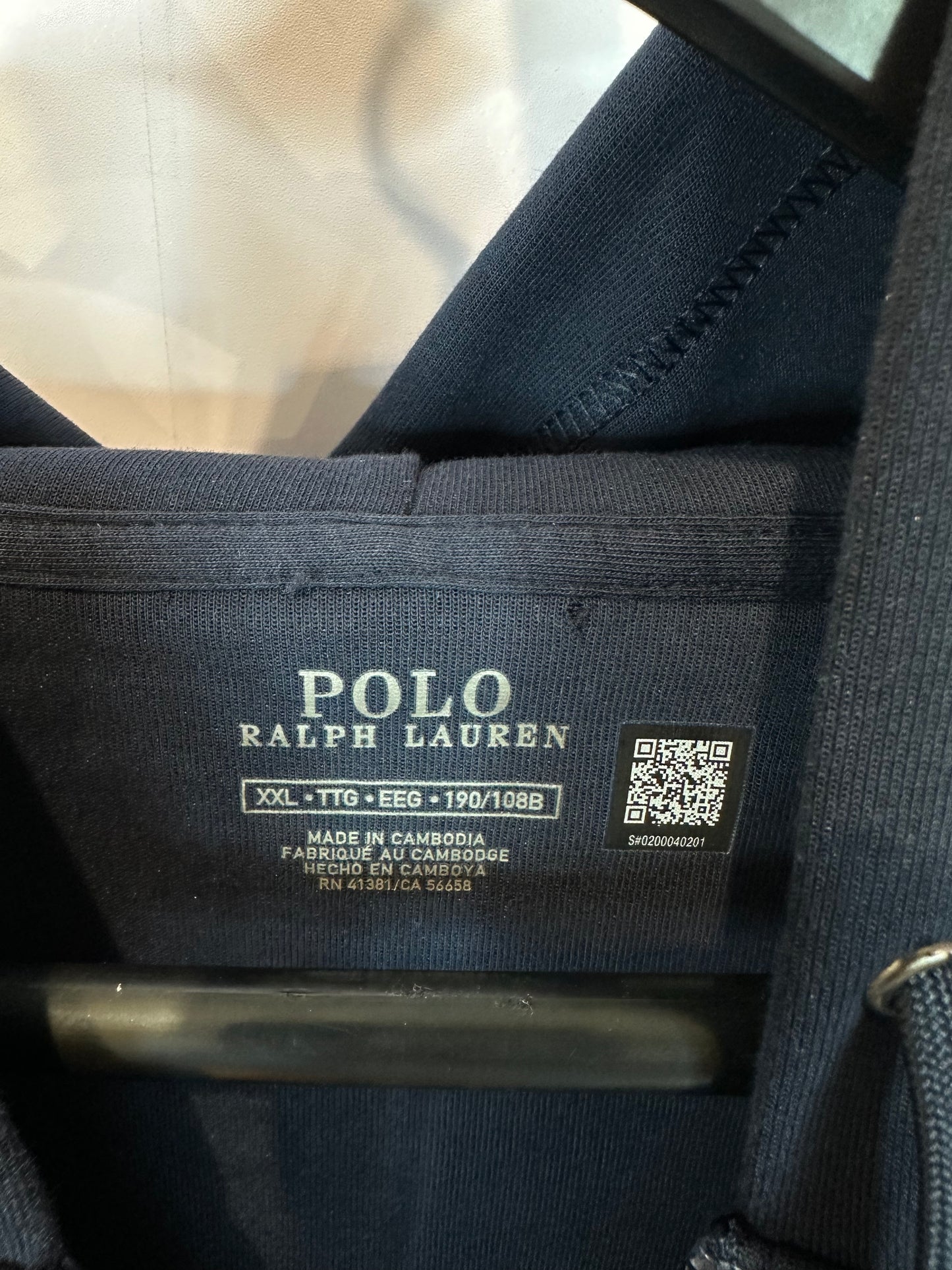 Polo Zip Up Navy New With Tags XXL