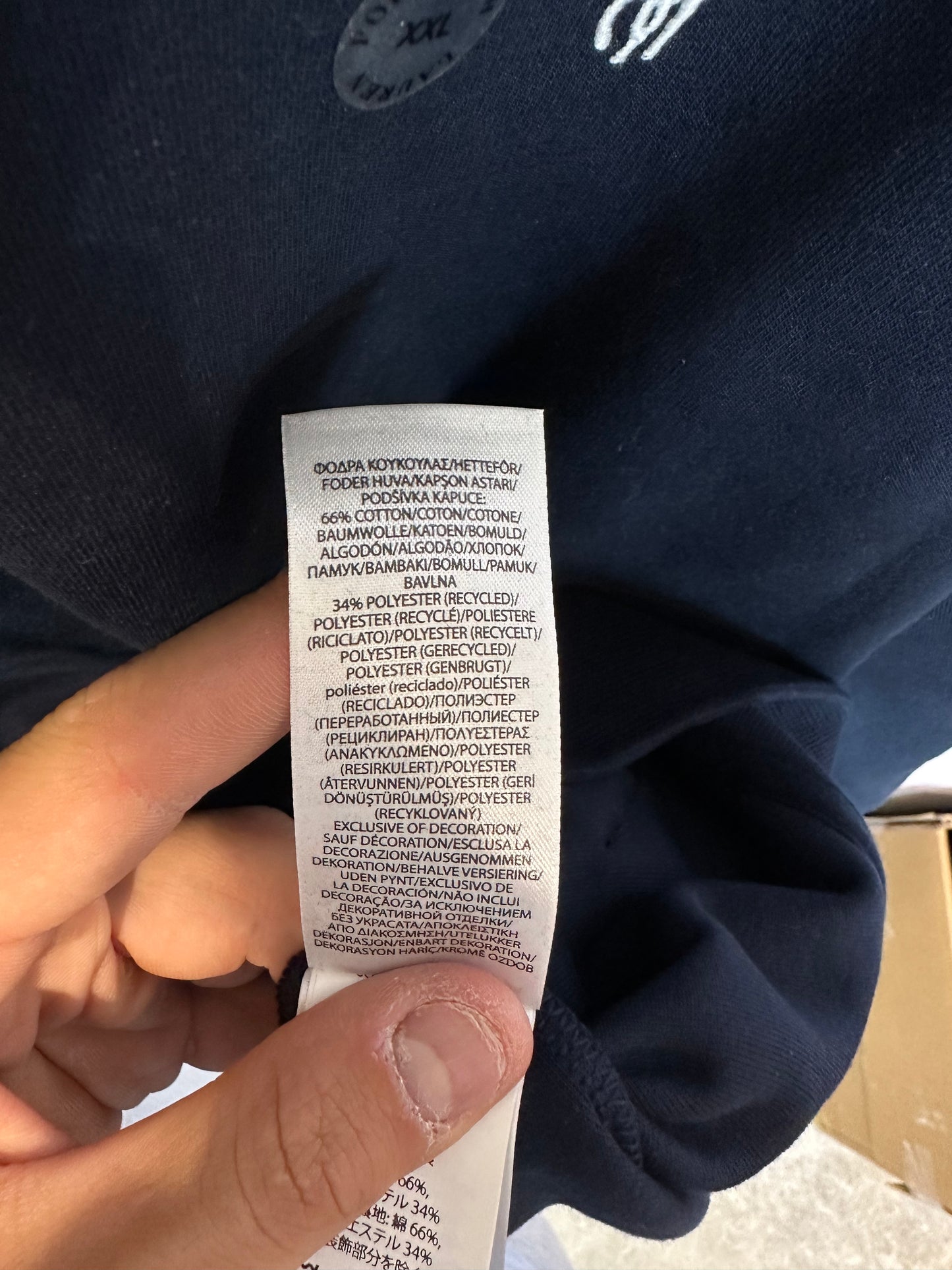 Polo Zip Up Navy New With Tags XXL