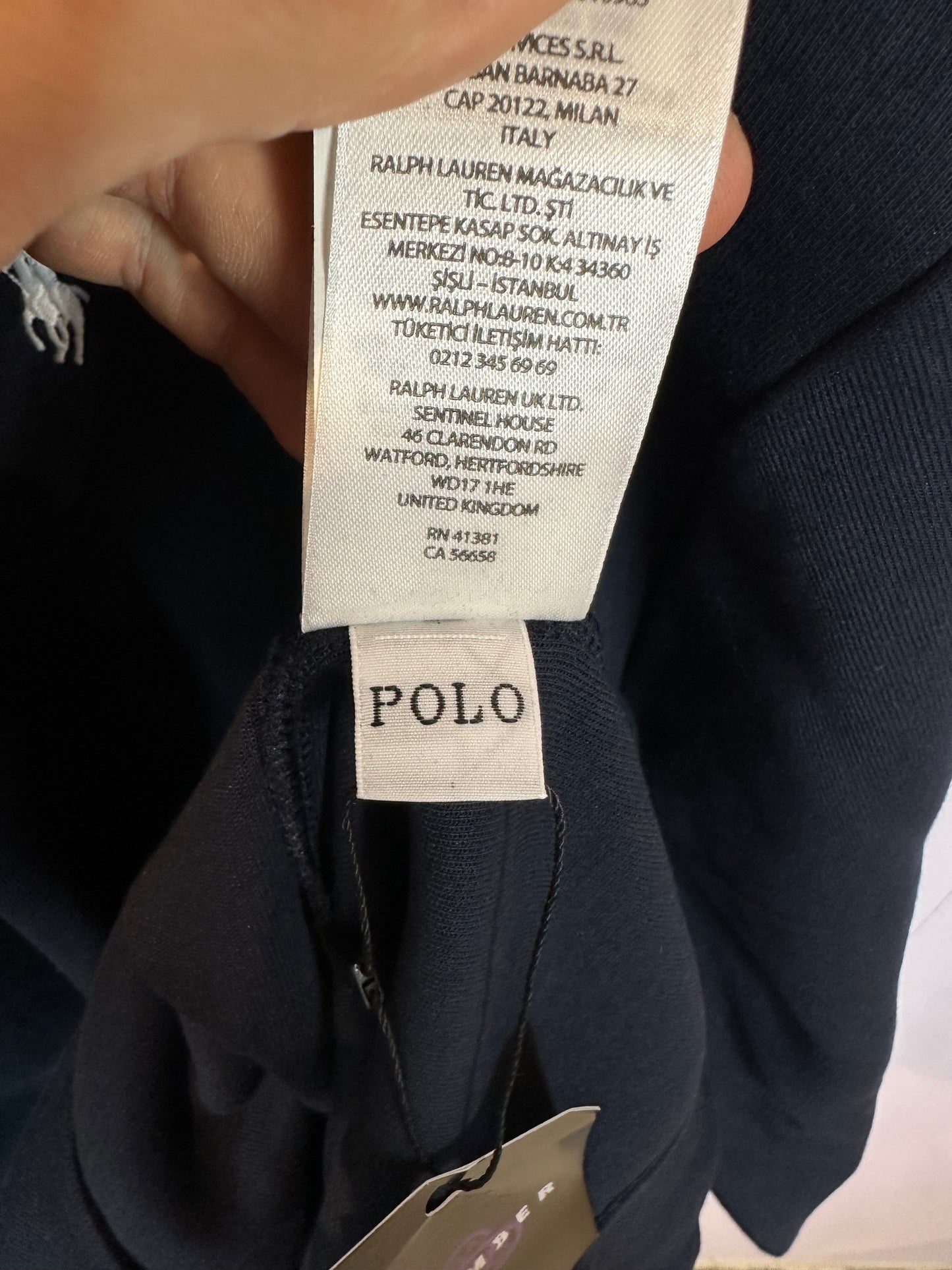 Polo Zip Up Navy New With Tags XXL