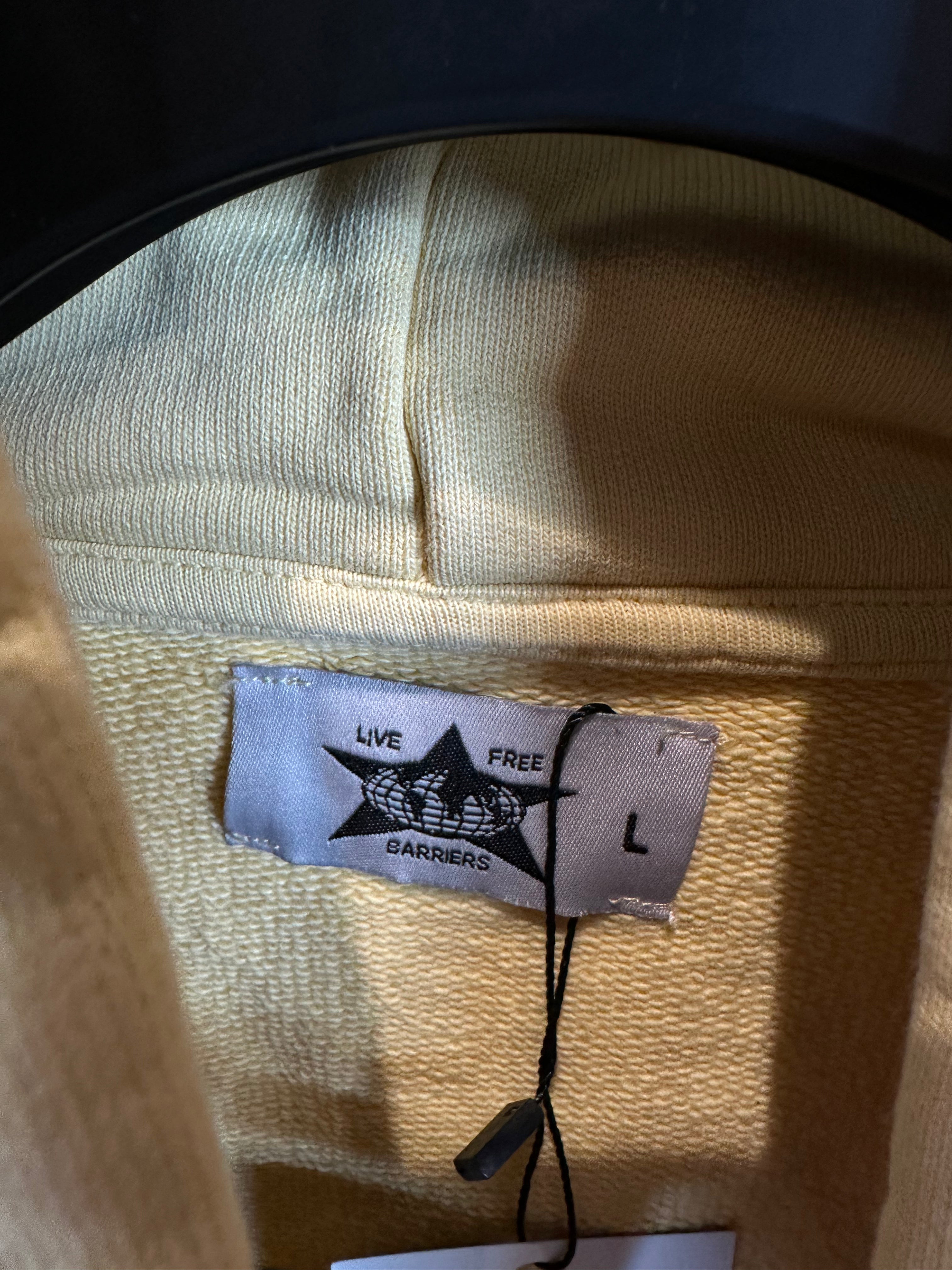 Barriers Hoodie Tan Used Large