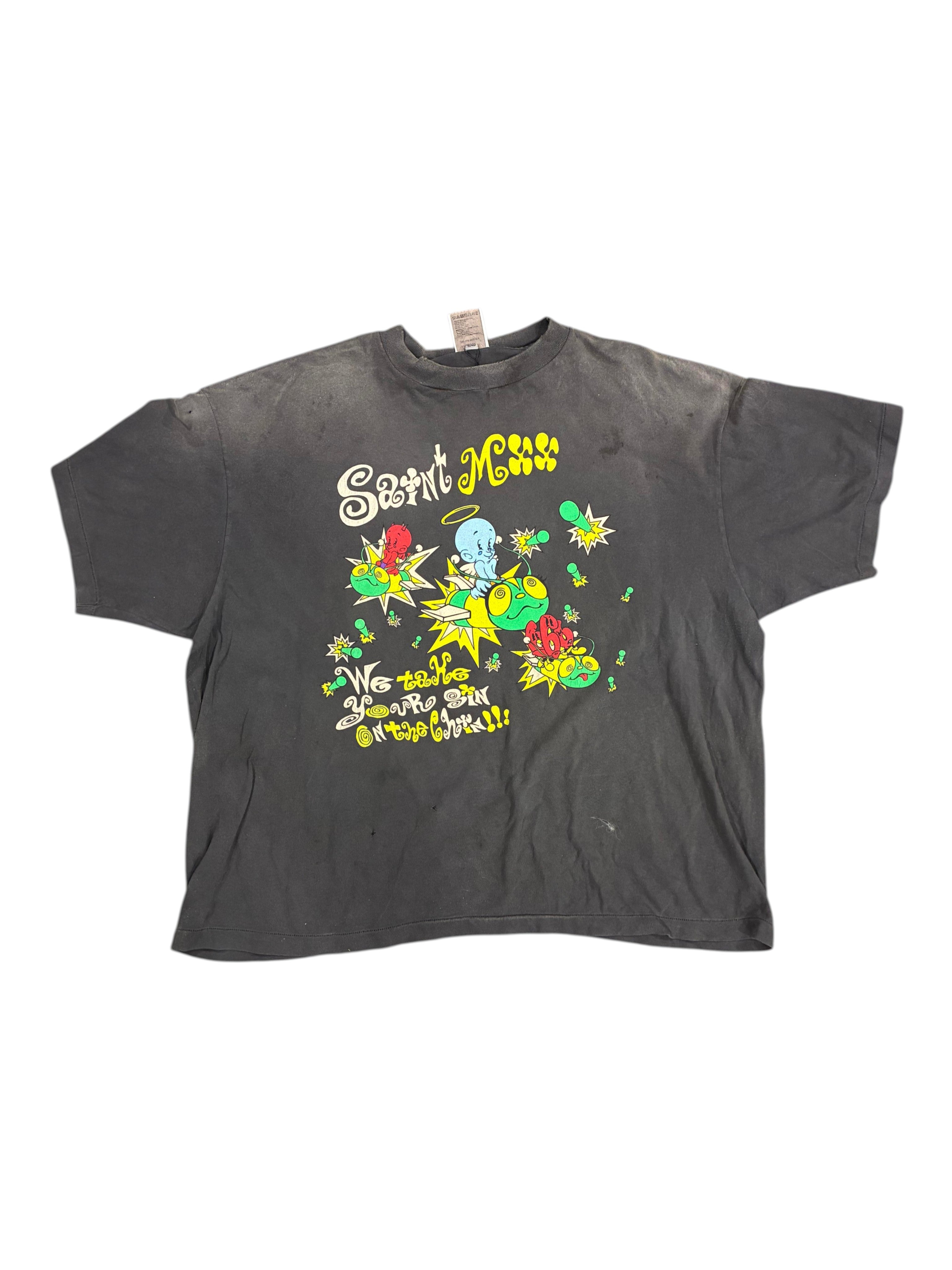 Saint Michael Green & Yellow Tee