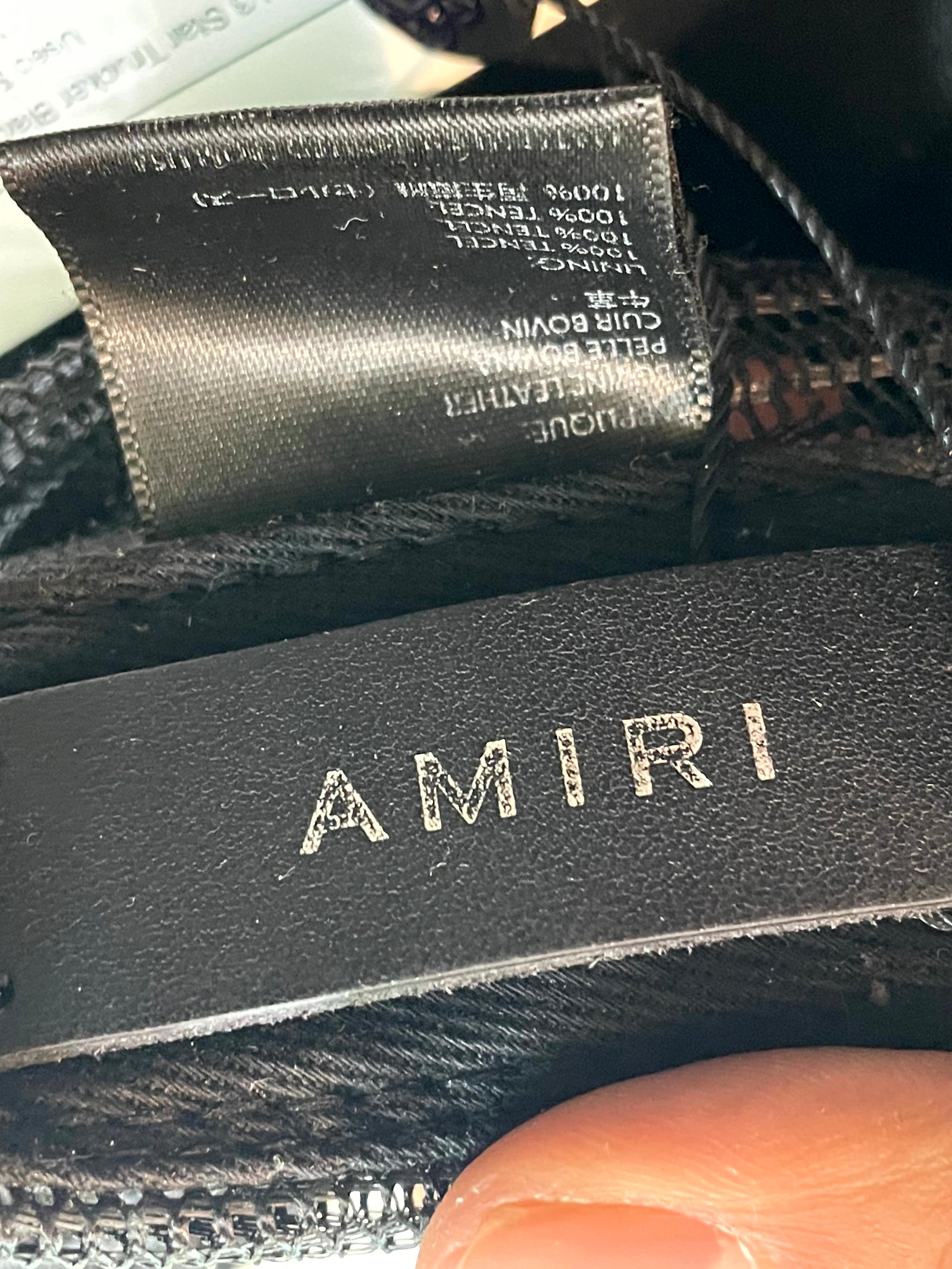 Amiri 3 Star Trucker Black Hat