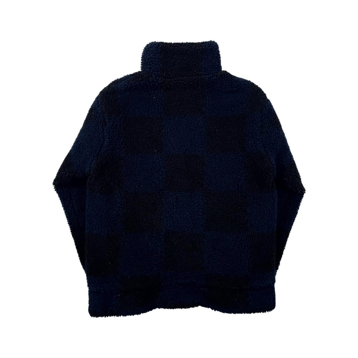 Louis Vuitton Damier Fleece Zip Up Black & Navy Jacket