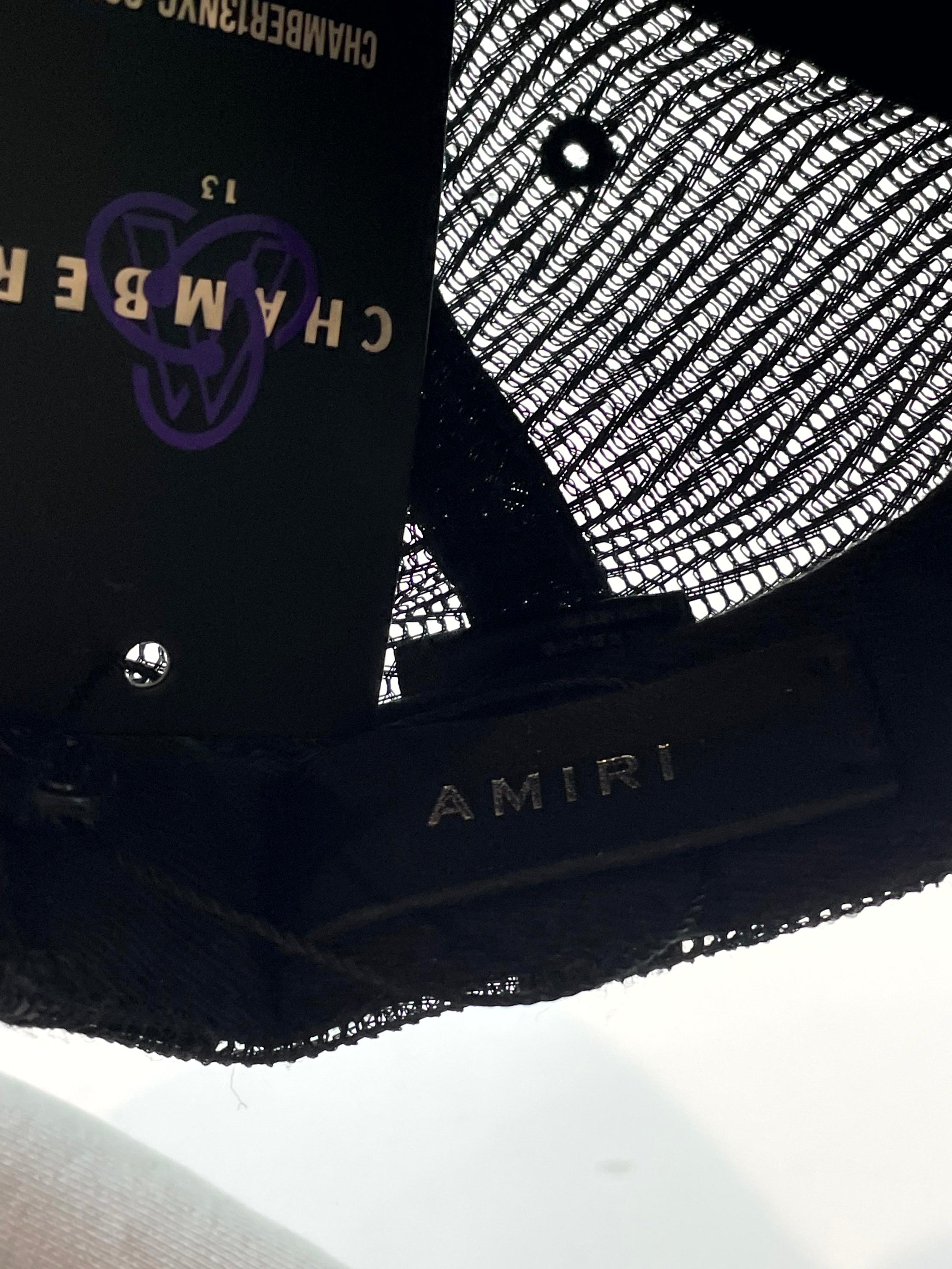 Amiri MA Trucker Black & Pink Hat