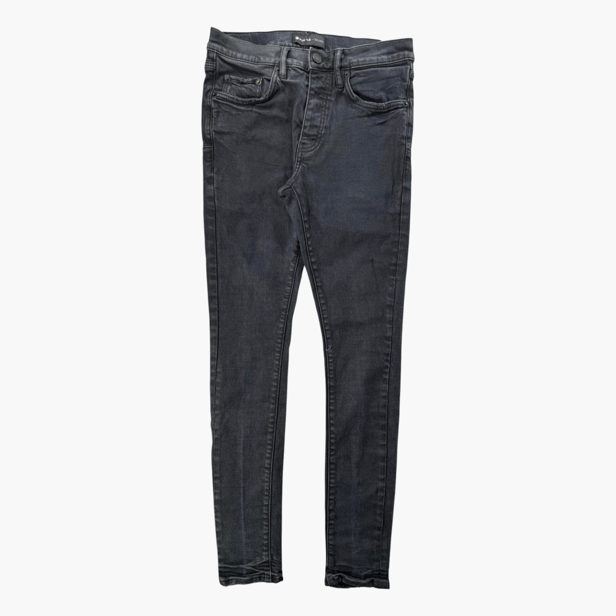 Purple Brand Black Wash Plain Jeans