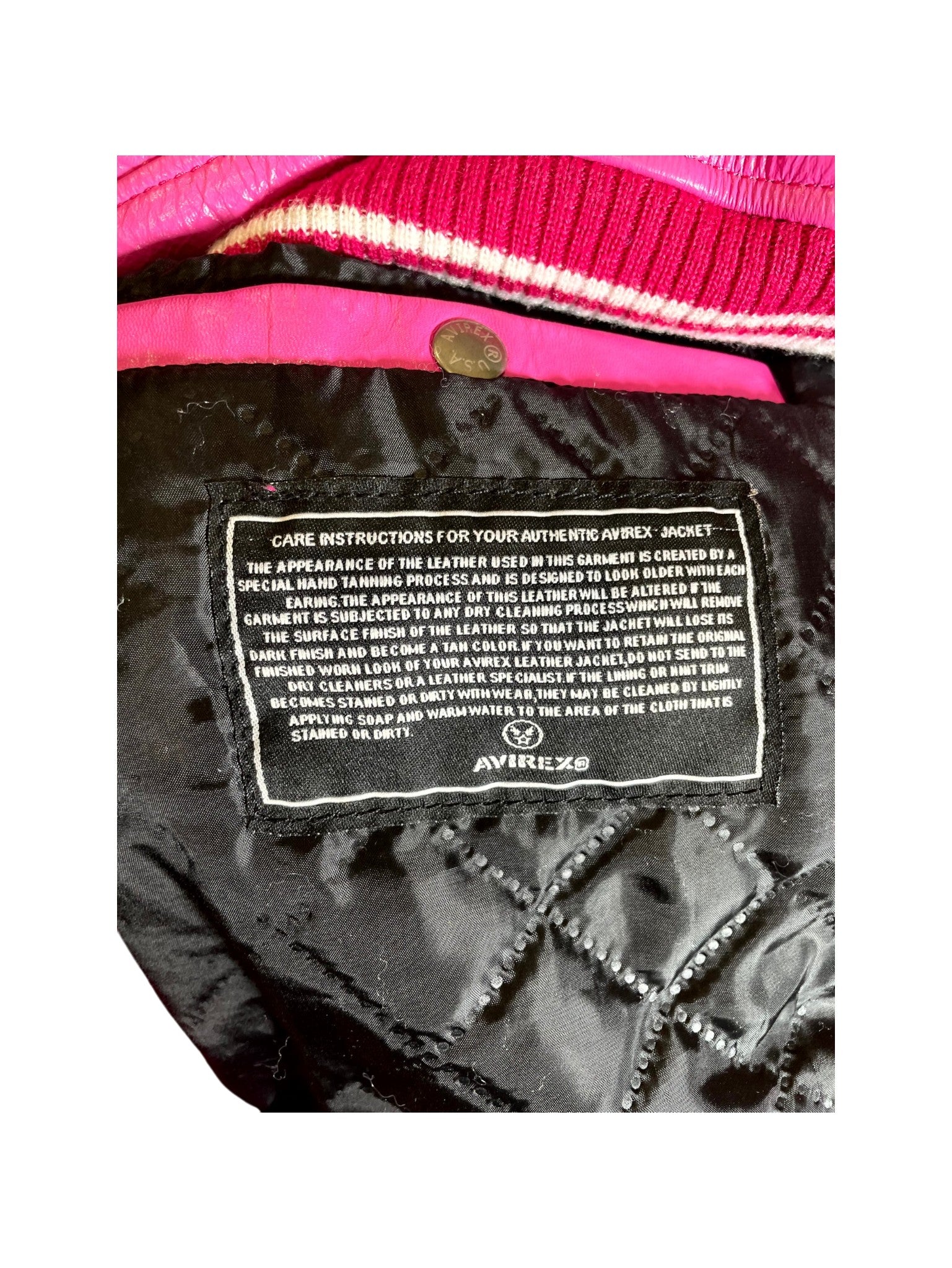 Avirex "Varsity" Pink Jacket