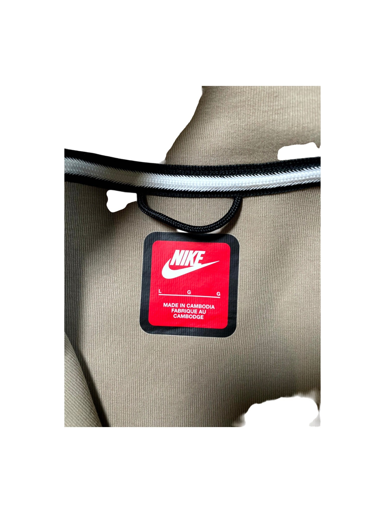 Nike "Tech" Zip Up Tan Jacket