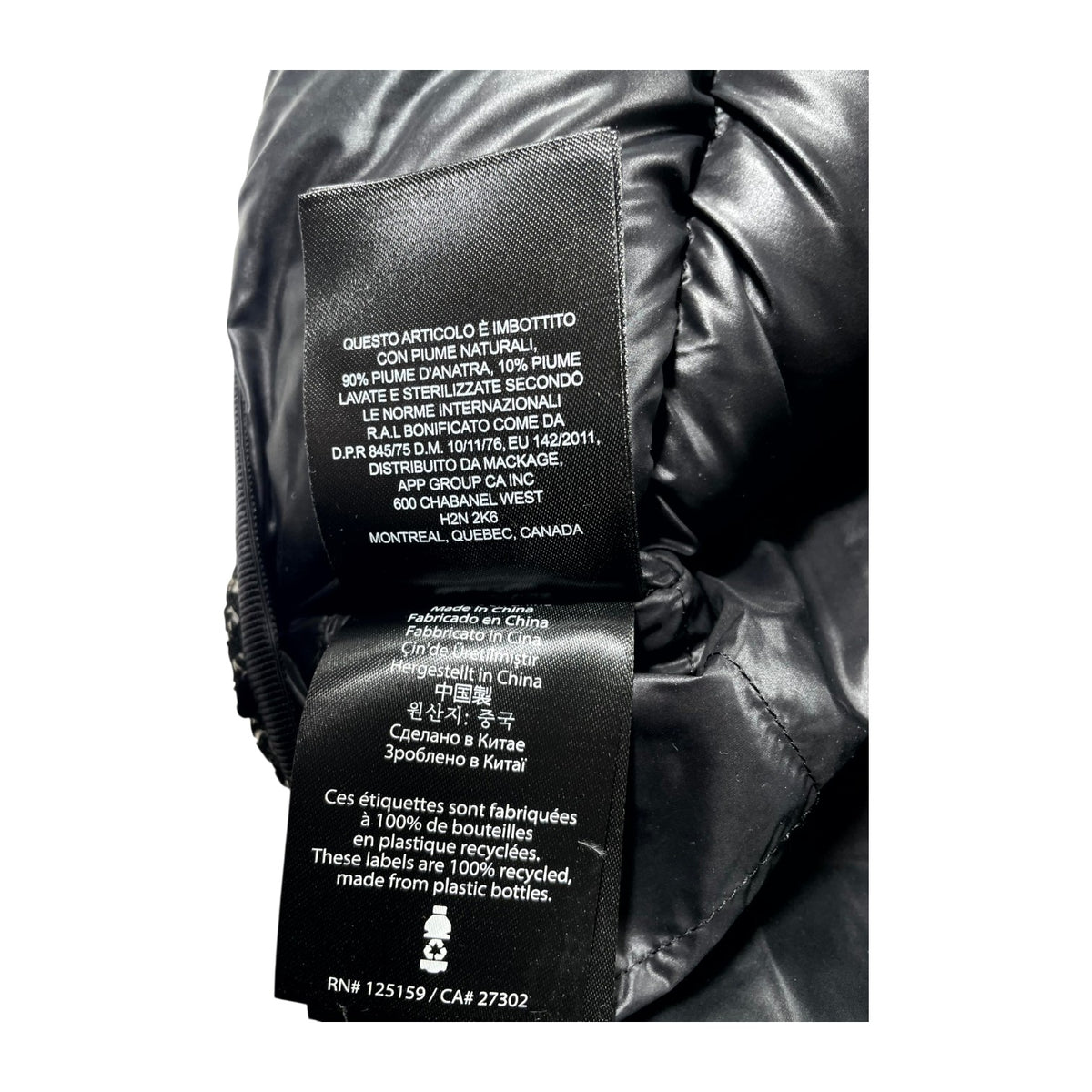 Mackage Monogram Black & White Vest