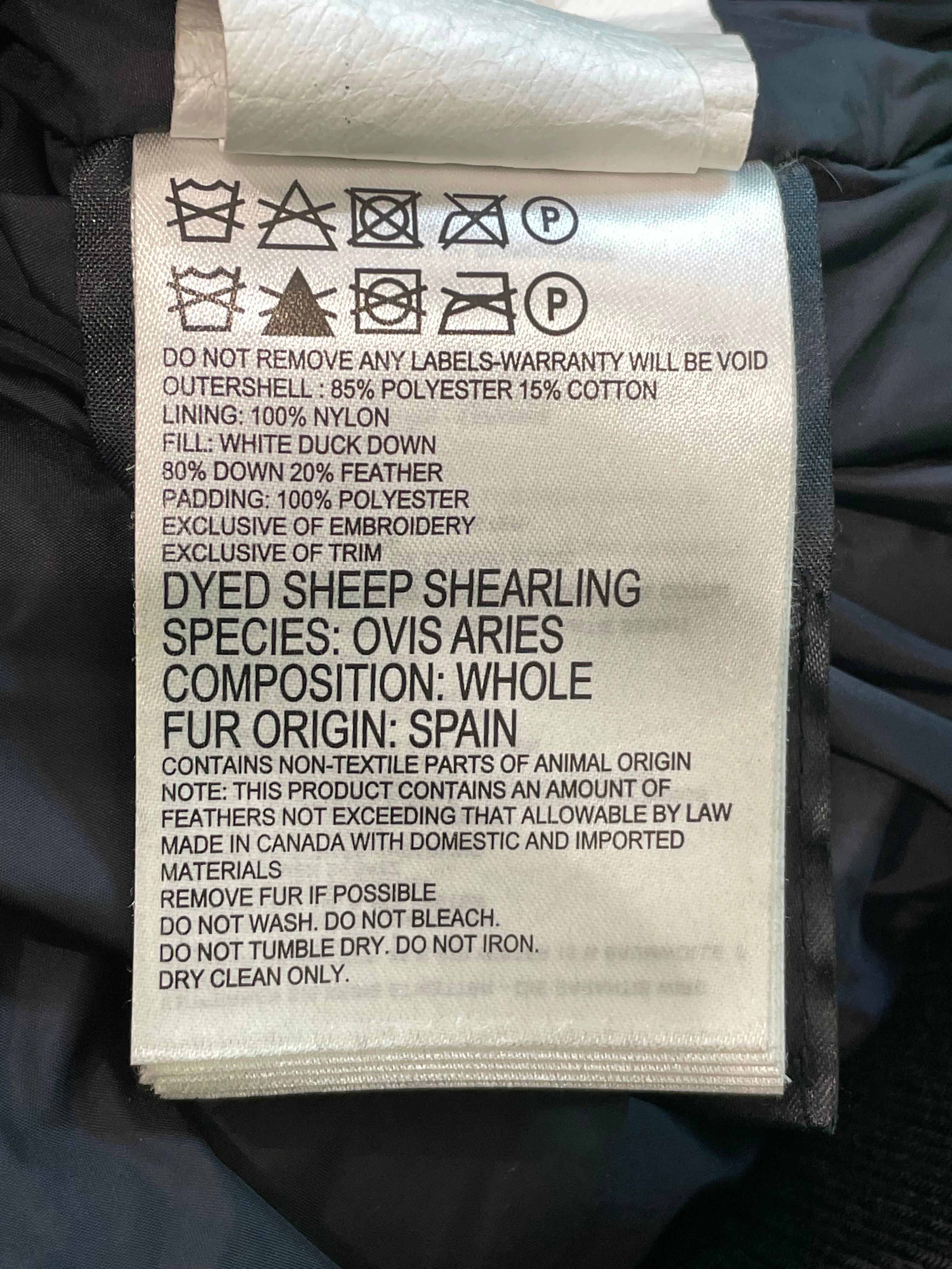 Canada Goose "Chateau" Black Parka