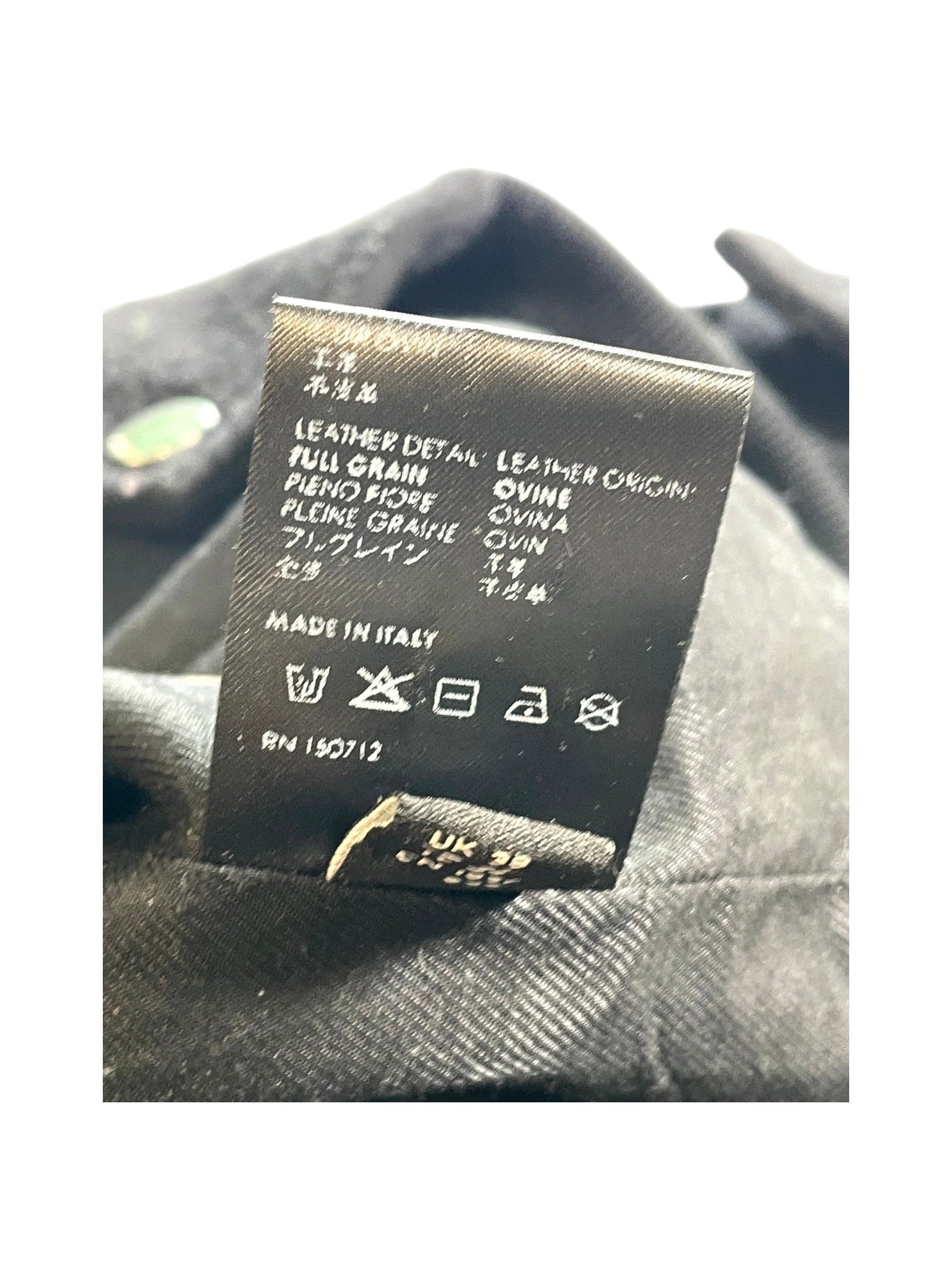 Amiri Leather "Varsity" Black & Cream Jacket