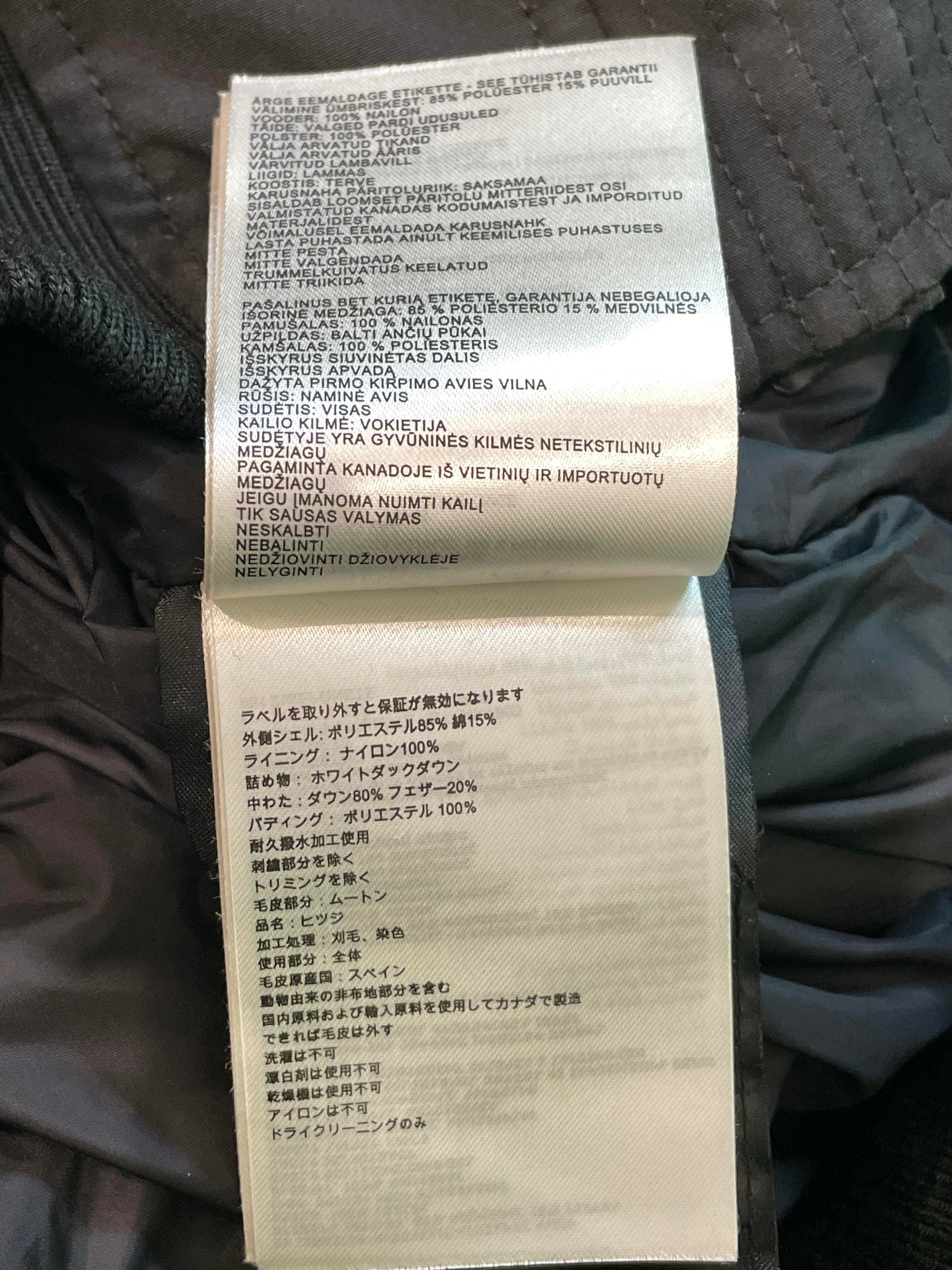 Canada Goose "Chateau" Black Parka