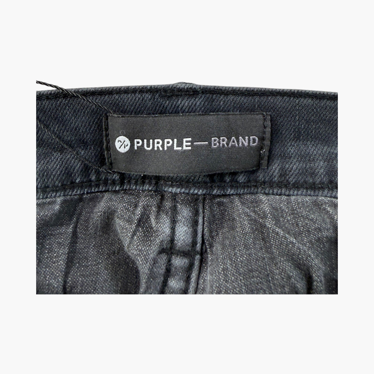 Purple Brand Distressed Black Wash Ripped Jeans