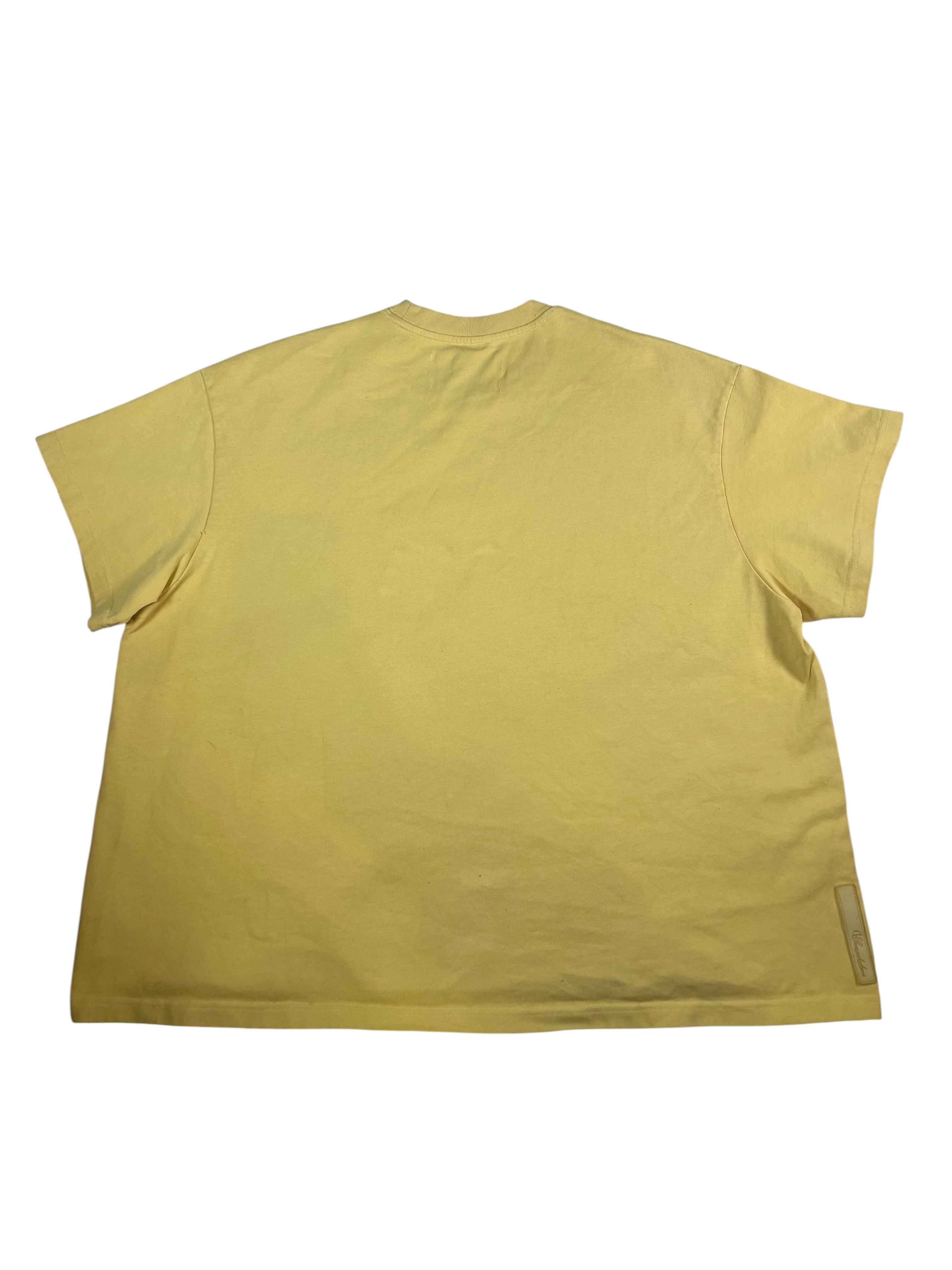 When Smoke Clears Yellow Chest Logo Tee