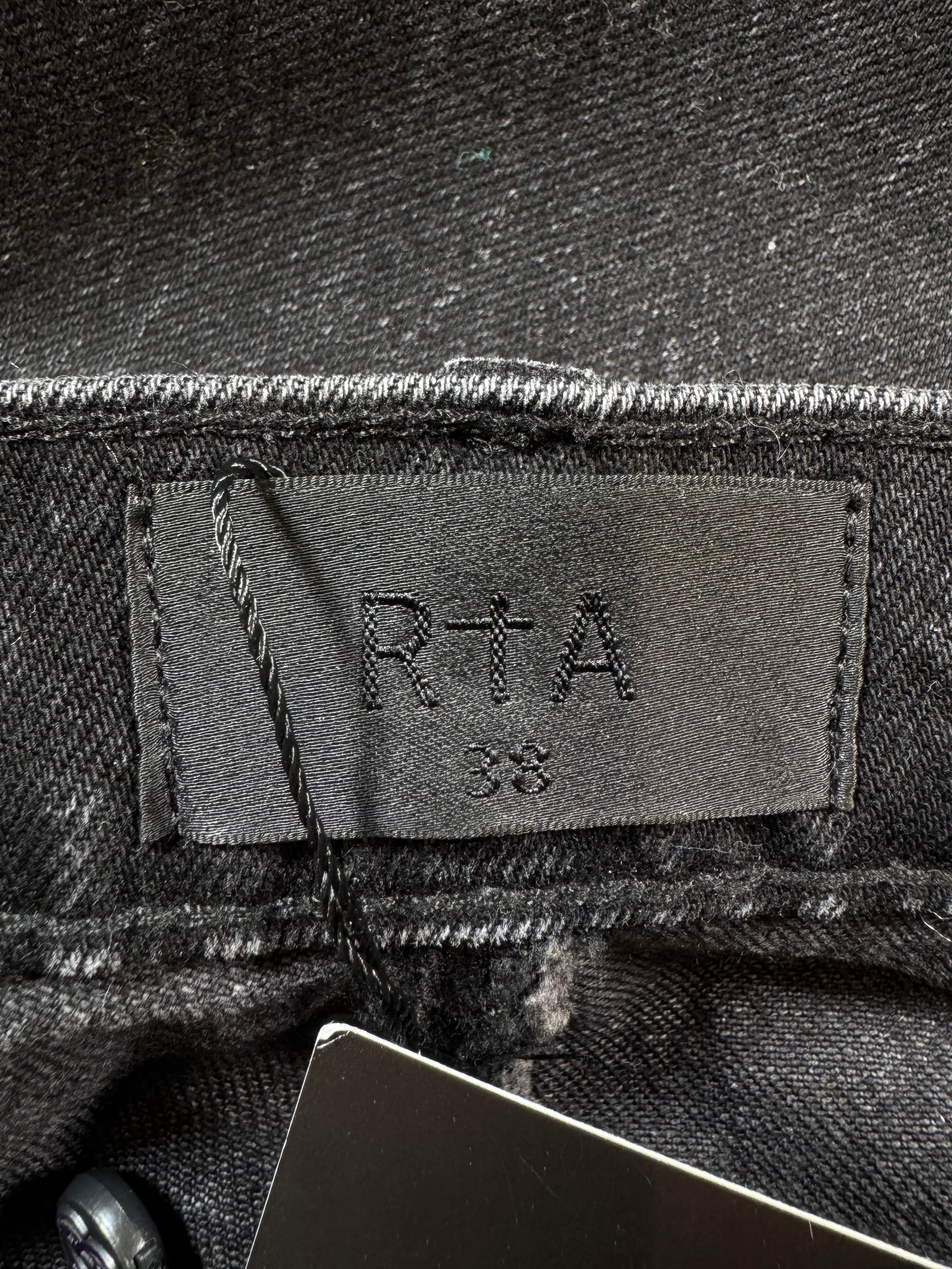 RTA Splatter Black Wash Jeans