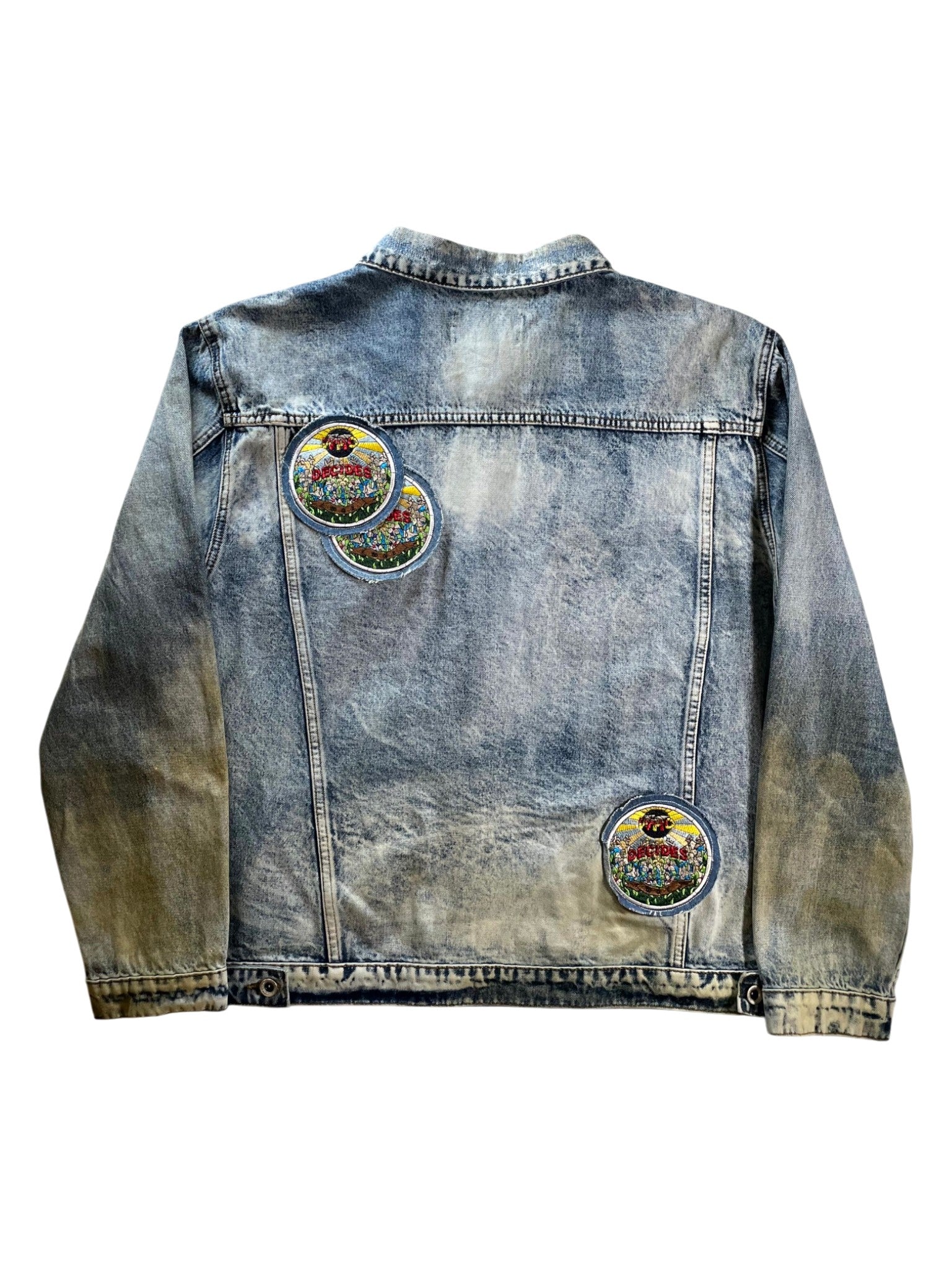 Who Decides War "Sphere" Acid & Multicolor Denim Jacket
