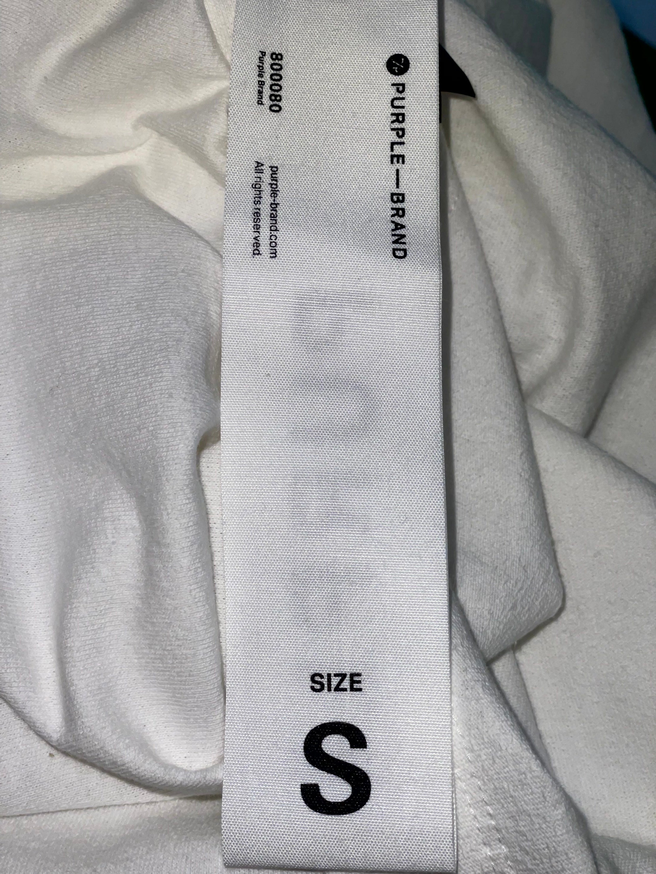 Purple Brand Logo White & Orange Tee