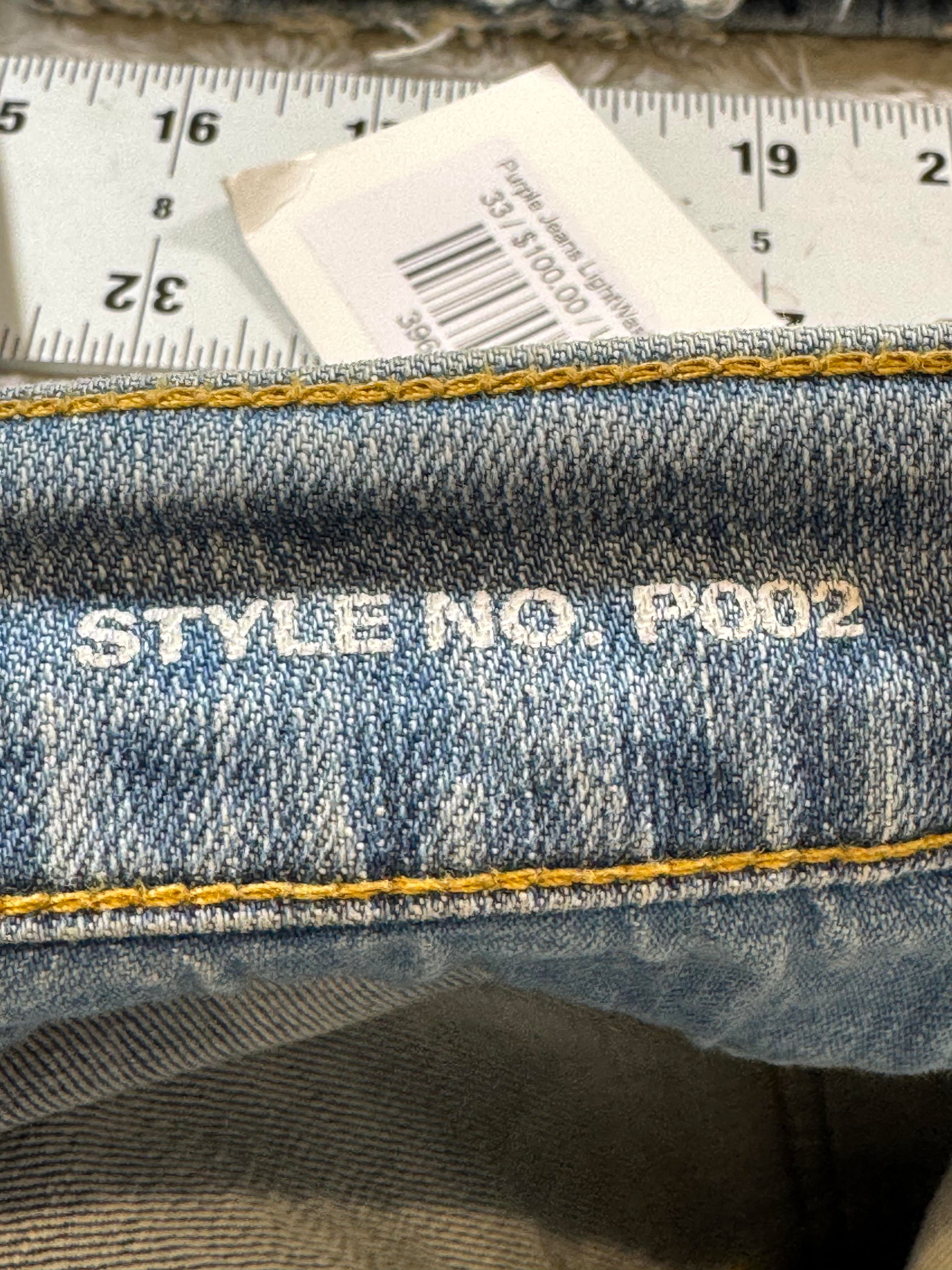 Purple Thrasher Light Wash Jeans